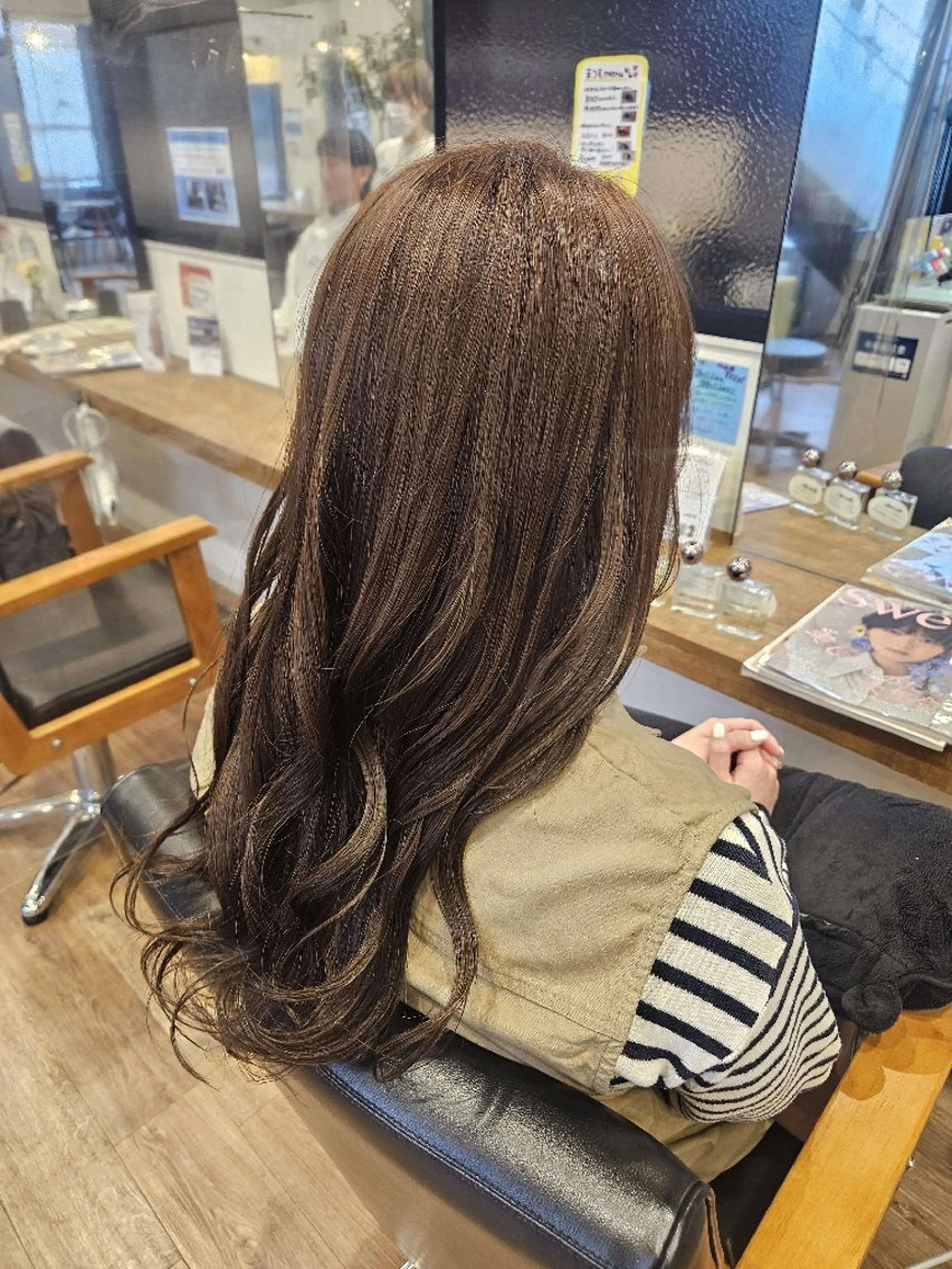 カラー ロング ヘアカラー トリートメント 関口 友菜のヘアスタイル