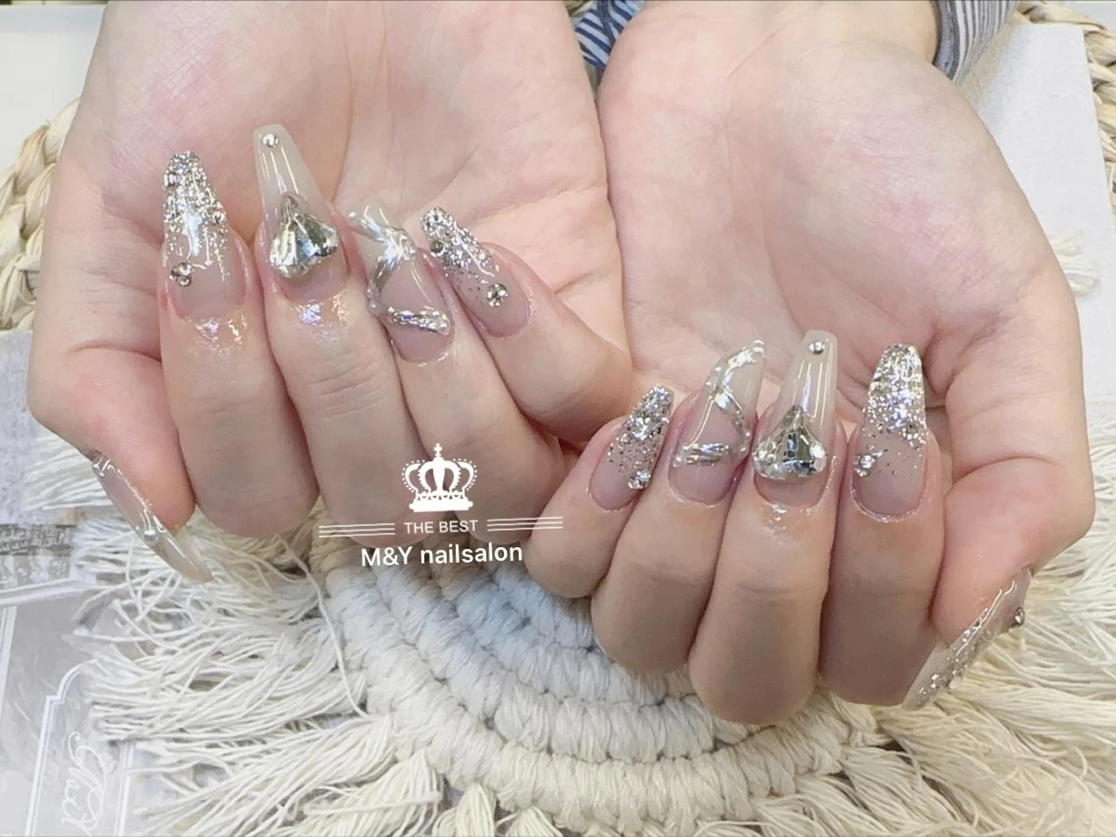 ネイル ハート ハンドネイル M&Y NailSalonのネイルデザイン