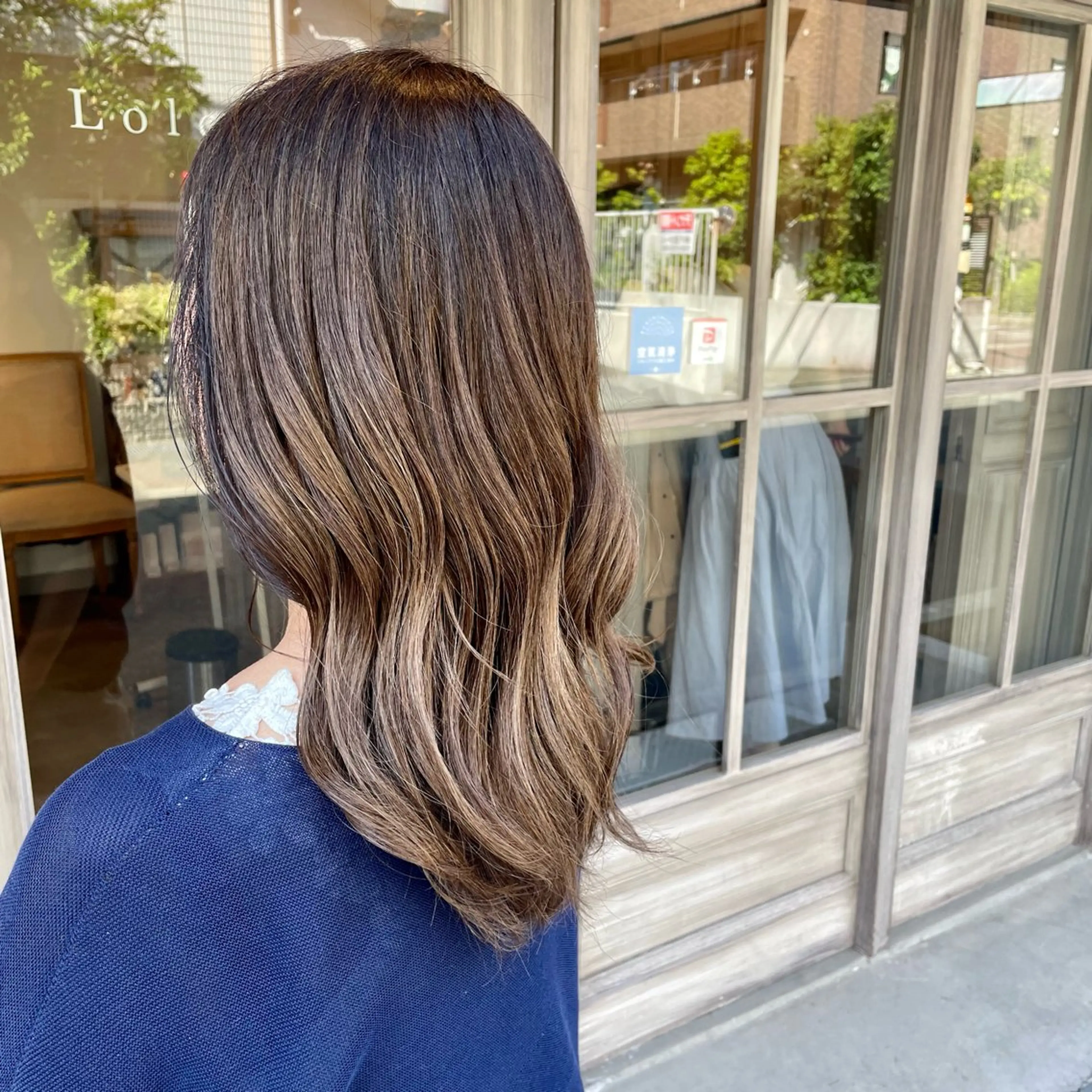 ロング カラー ハイライトカラー ハイライト カット ヘアカラー 【脱白髪染め】【髪質 改善】仲井槙一のヘアスタイル