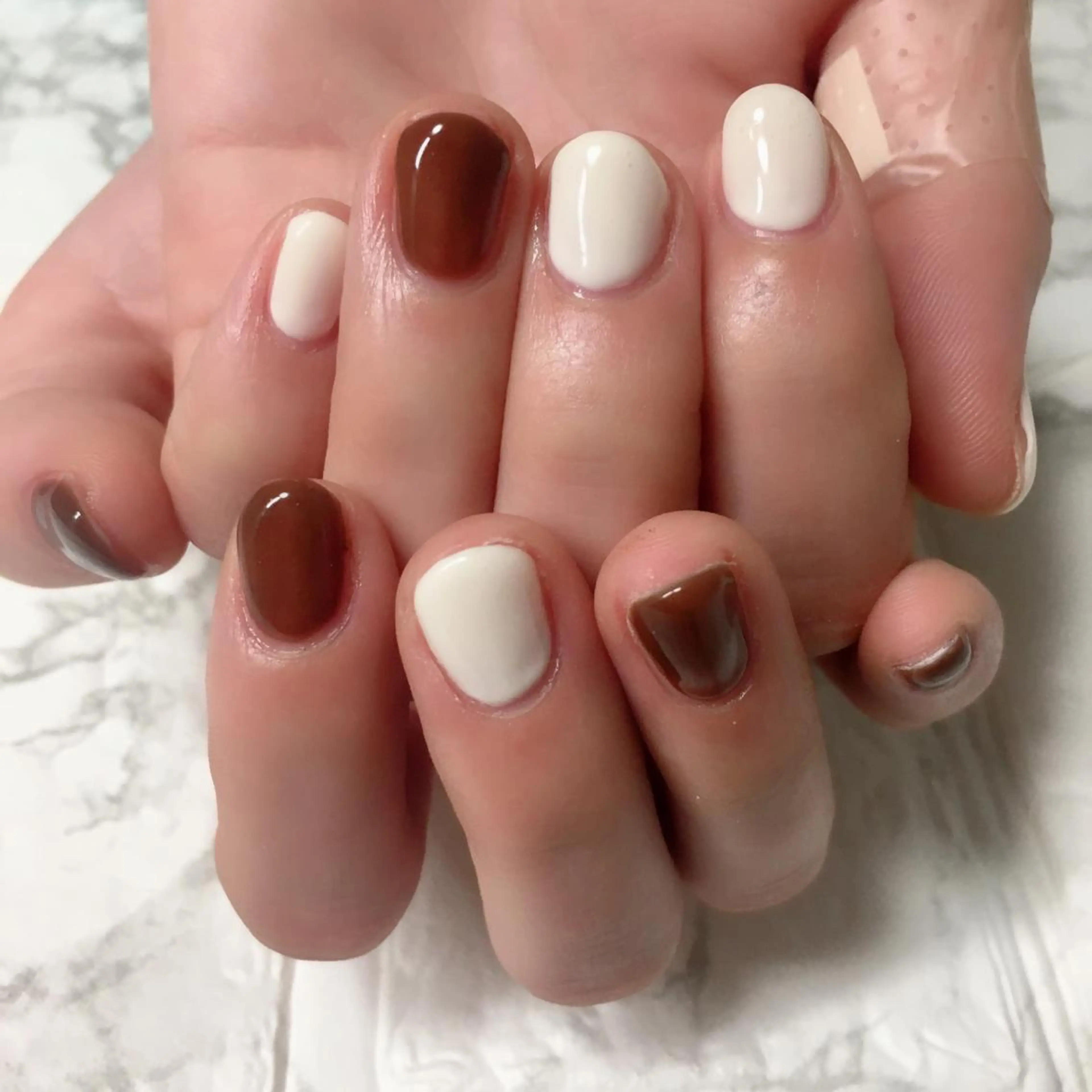 ネイル ワンカラーネイル 自爪育成/深爪矯正 mikiのネイルデザイン