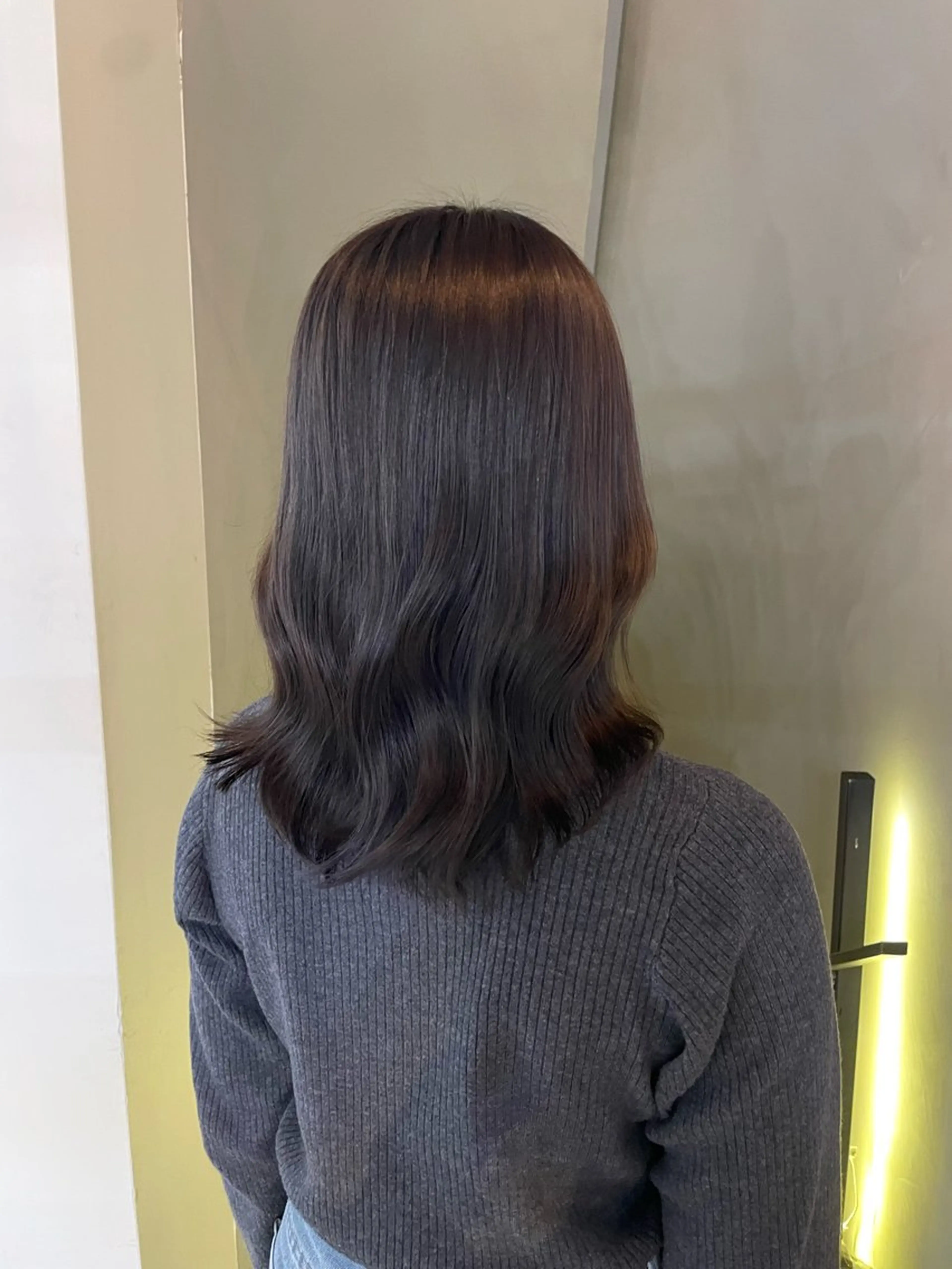 セミロング カラー ラベンダーカラー ヘアカラー ミユウ /札幌美容師のヘアスタイル