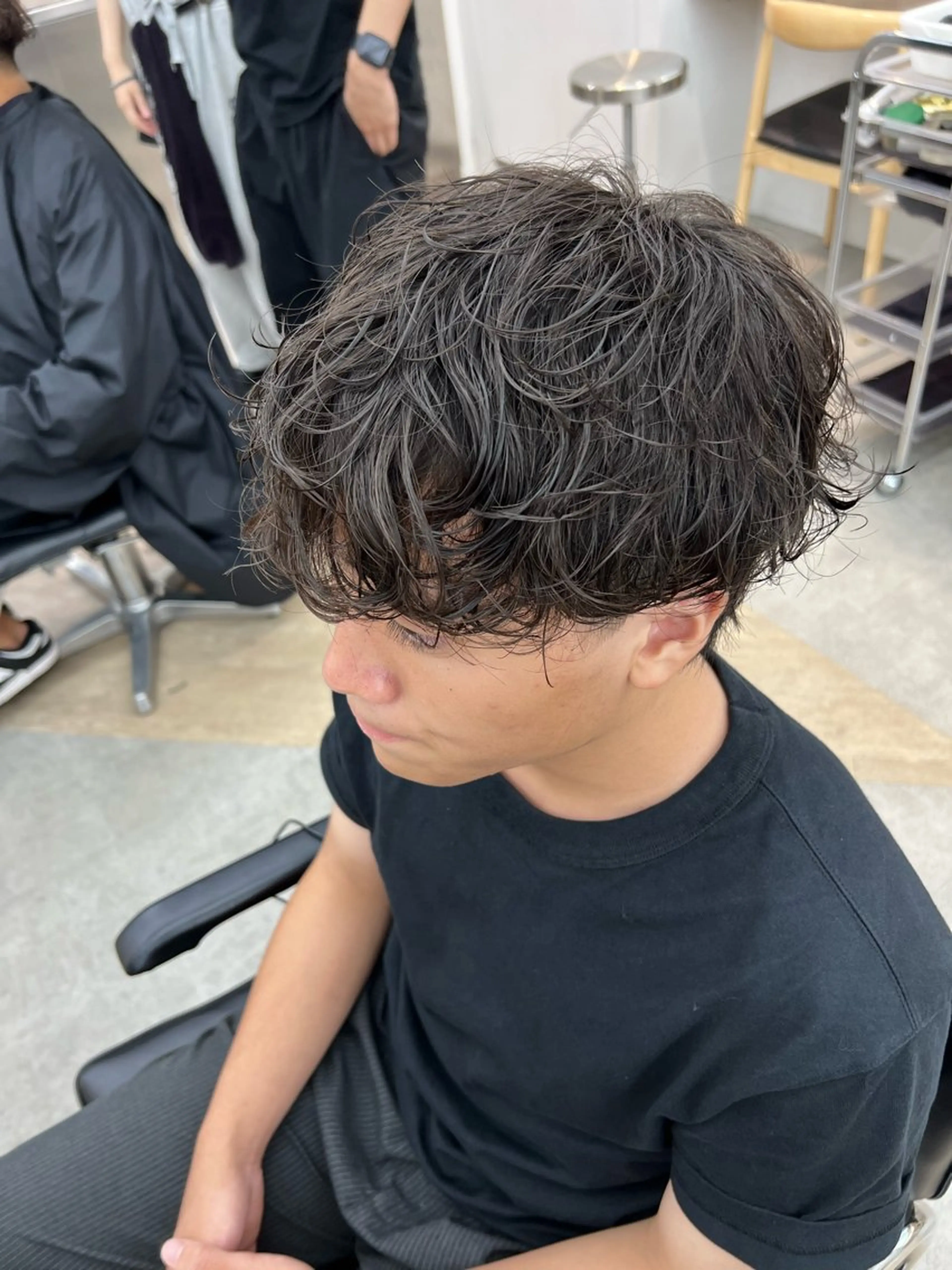 パーマ メンズ カット パーマ 🌀toa/波巻き✨ /メンズパーマ／栄のヘアスタイル