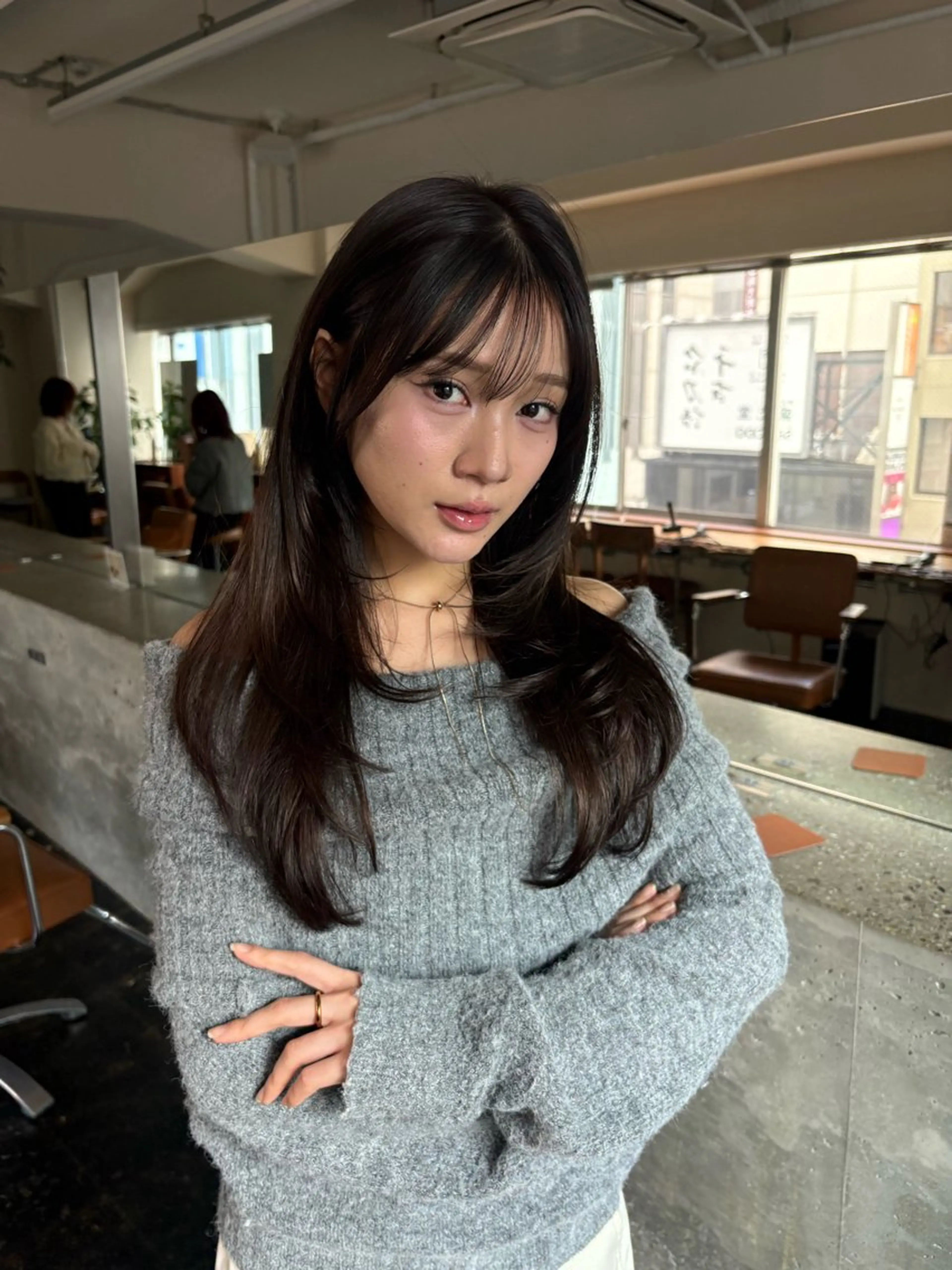 ロング レイヤー/顔周り/ 透明感/ののか💞のヘアスタイル