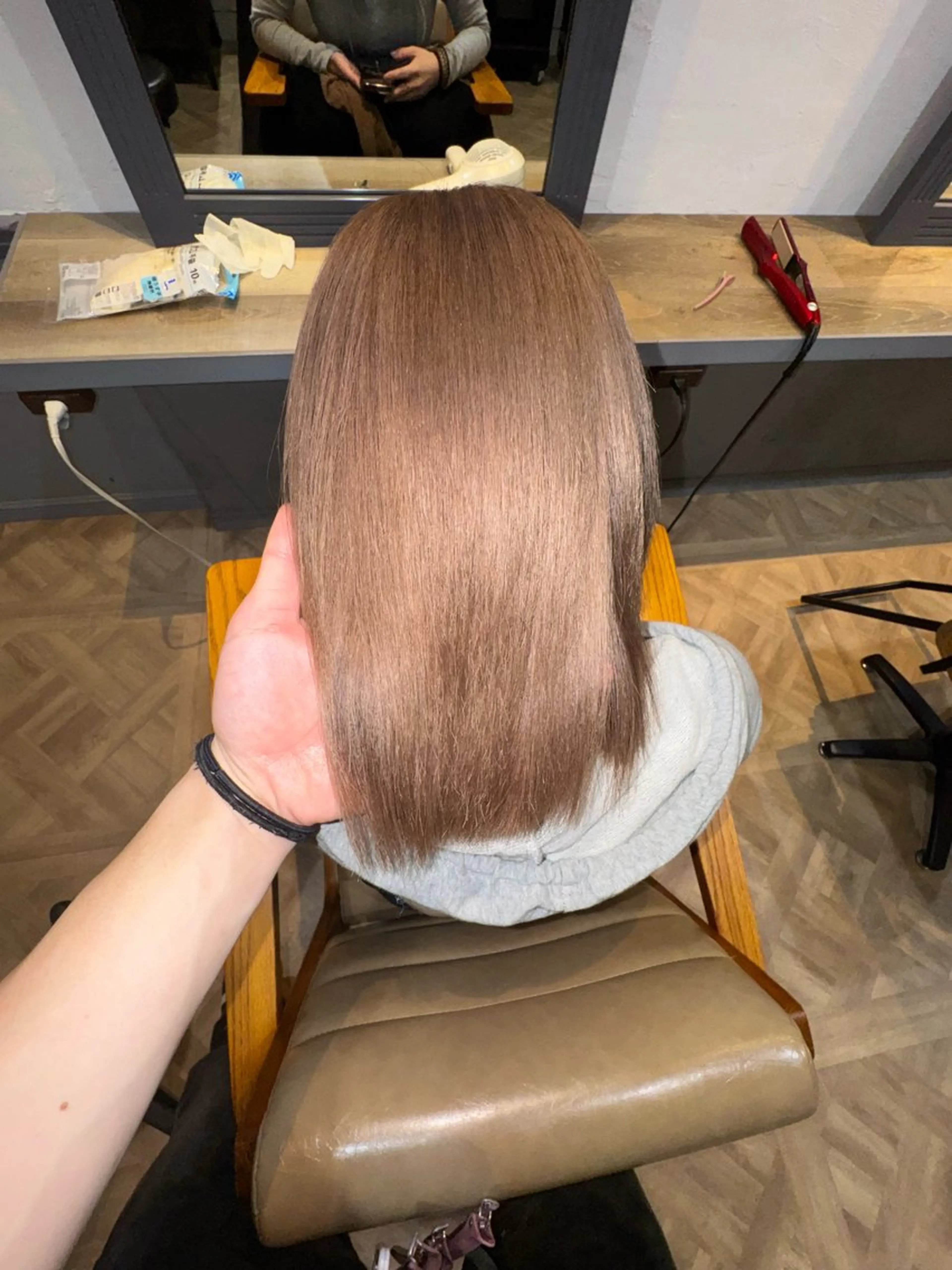 ミディアム カラー ヘアカラー heel SENGAWAのヘアスタイル