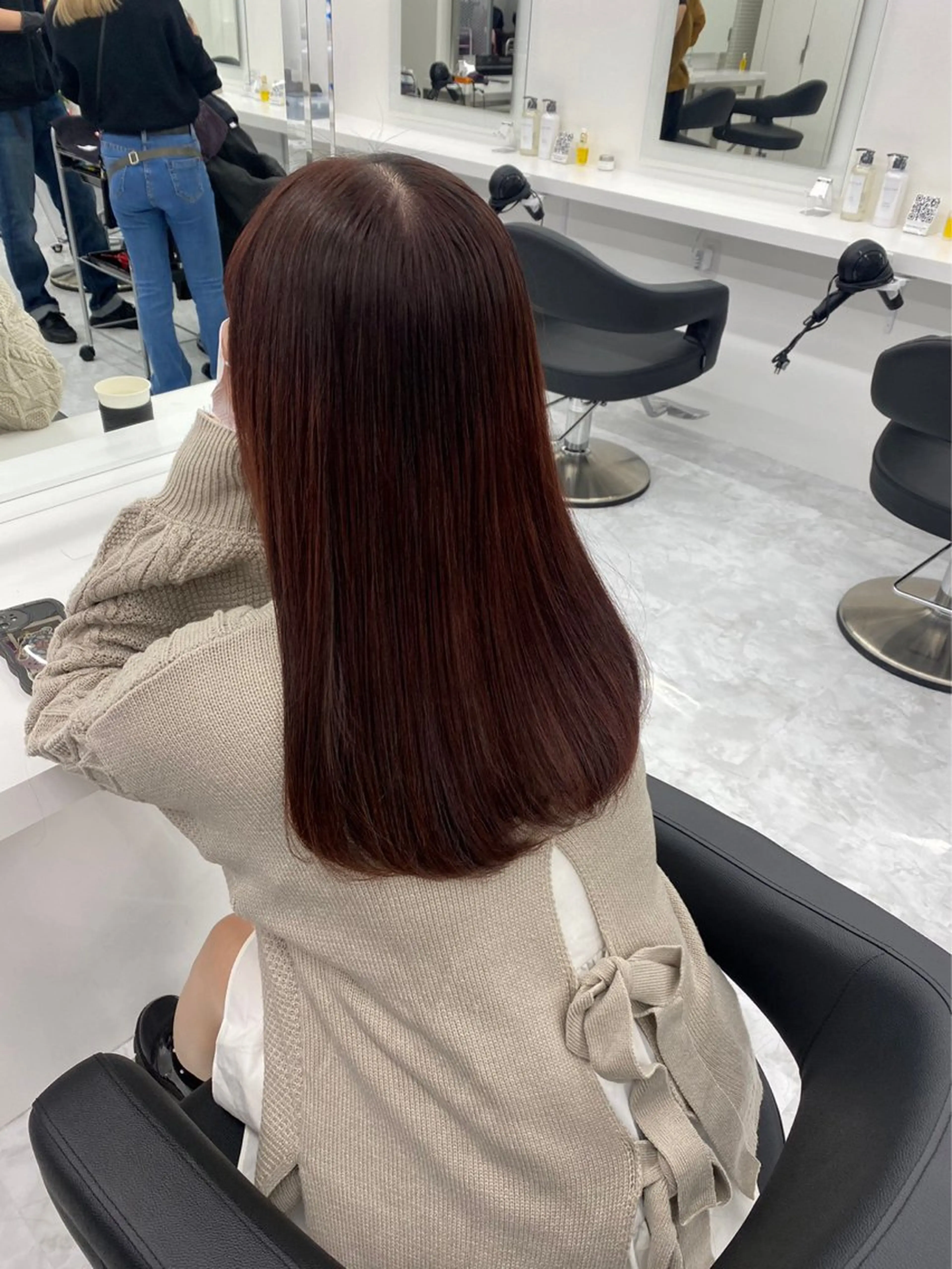 セミロング カラー ヘアアレンジ 💖似合わせカラー レイヤー💖ブリーチのヘアスタイル