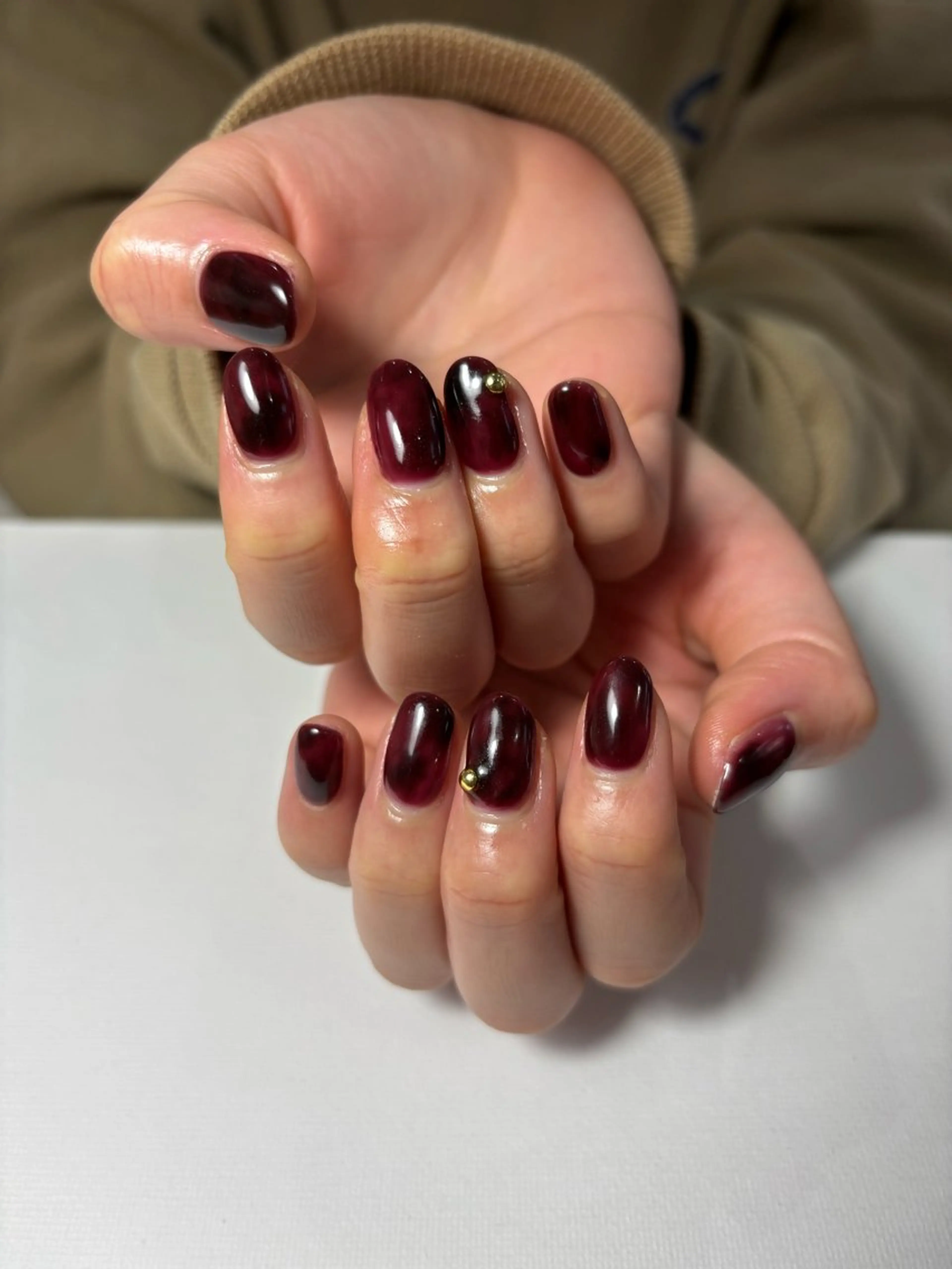 ネイル ボルドー jtof. nail salonのネイルデザイン