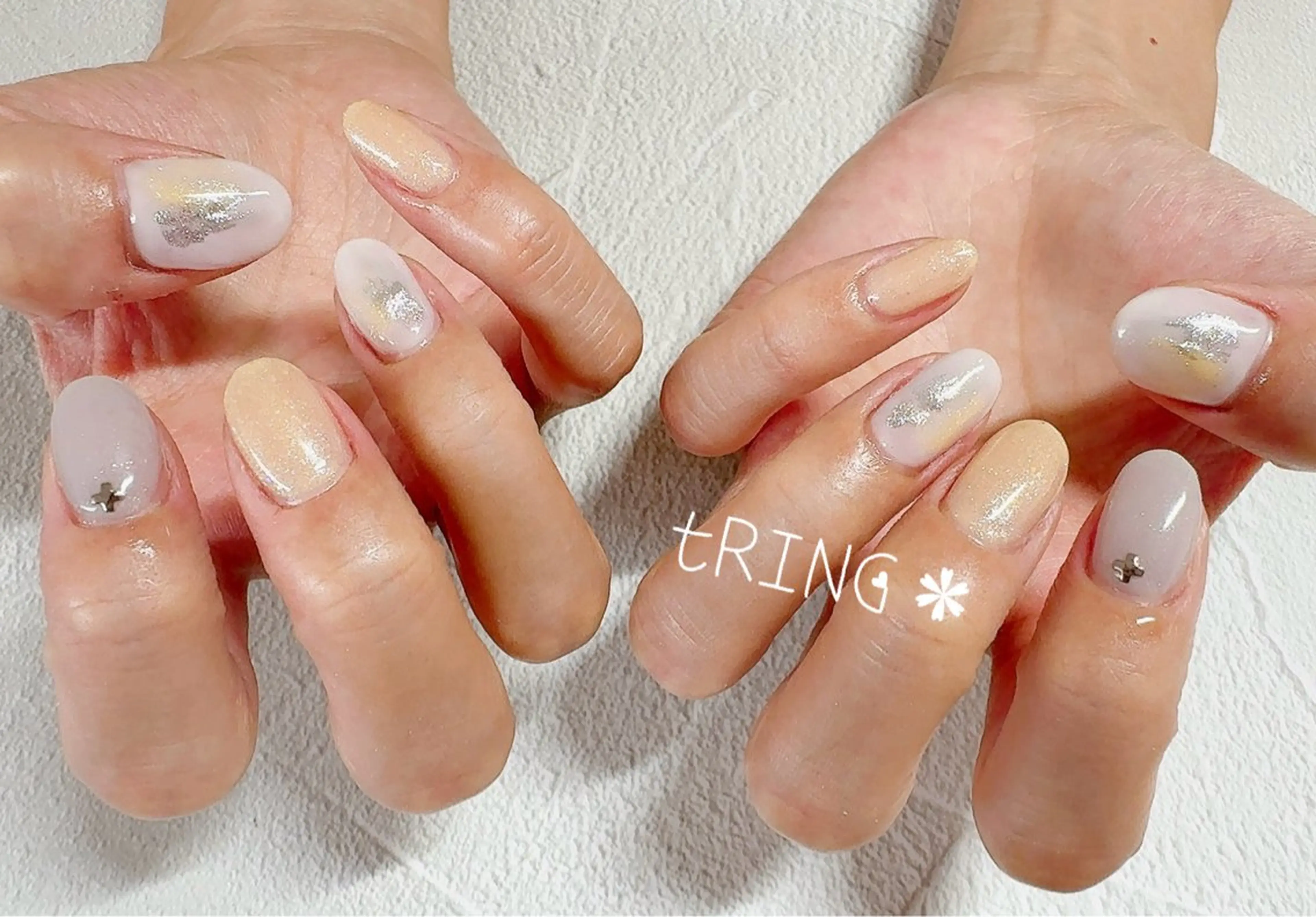 ネイル ハンドネイル tRING＊ しいの木台のネイルデザイン