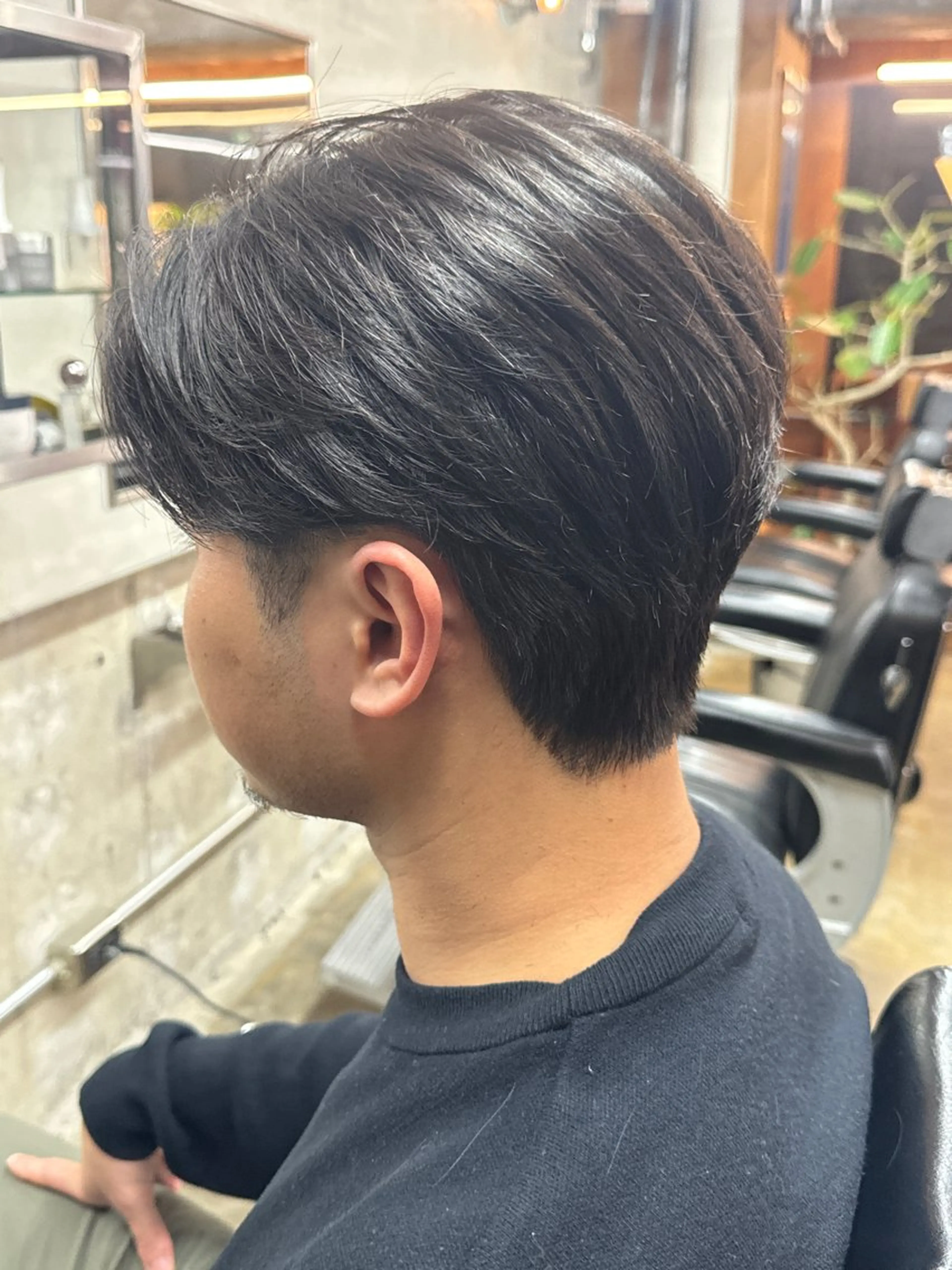 ショート 韓国風ヘア レイヤーカット シースルーバング ショートヘア ウルフカット メンズ特化酒井翔太 /メンズカット/名駅のヘアスタイル