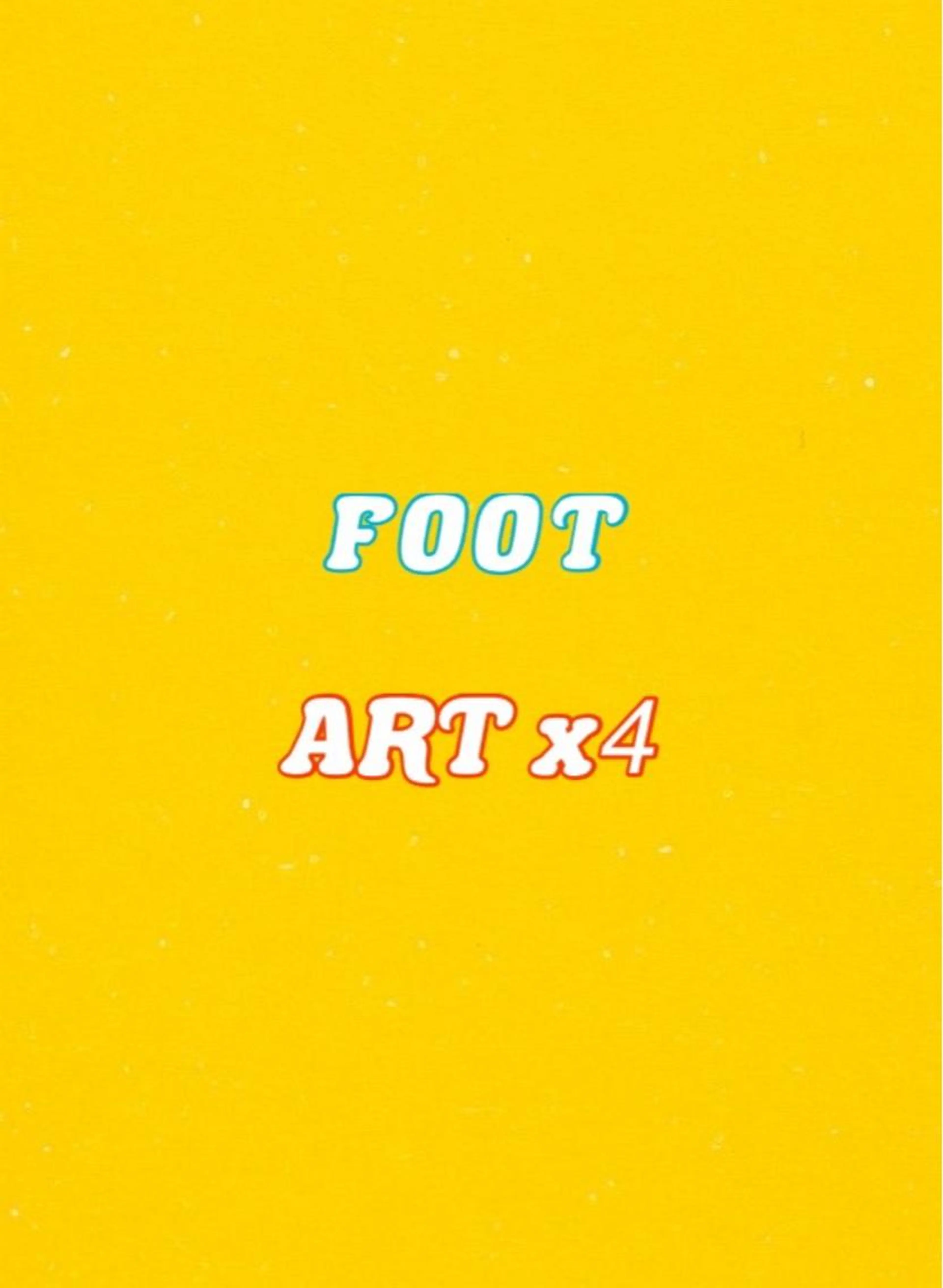 フット アートx4本の写真