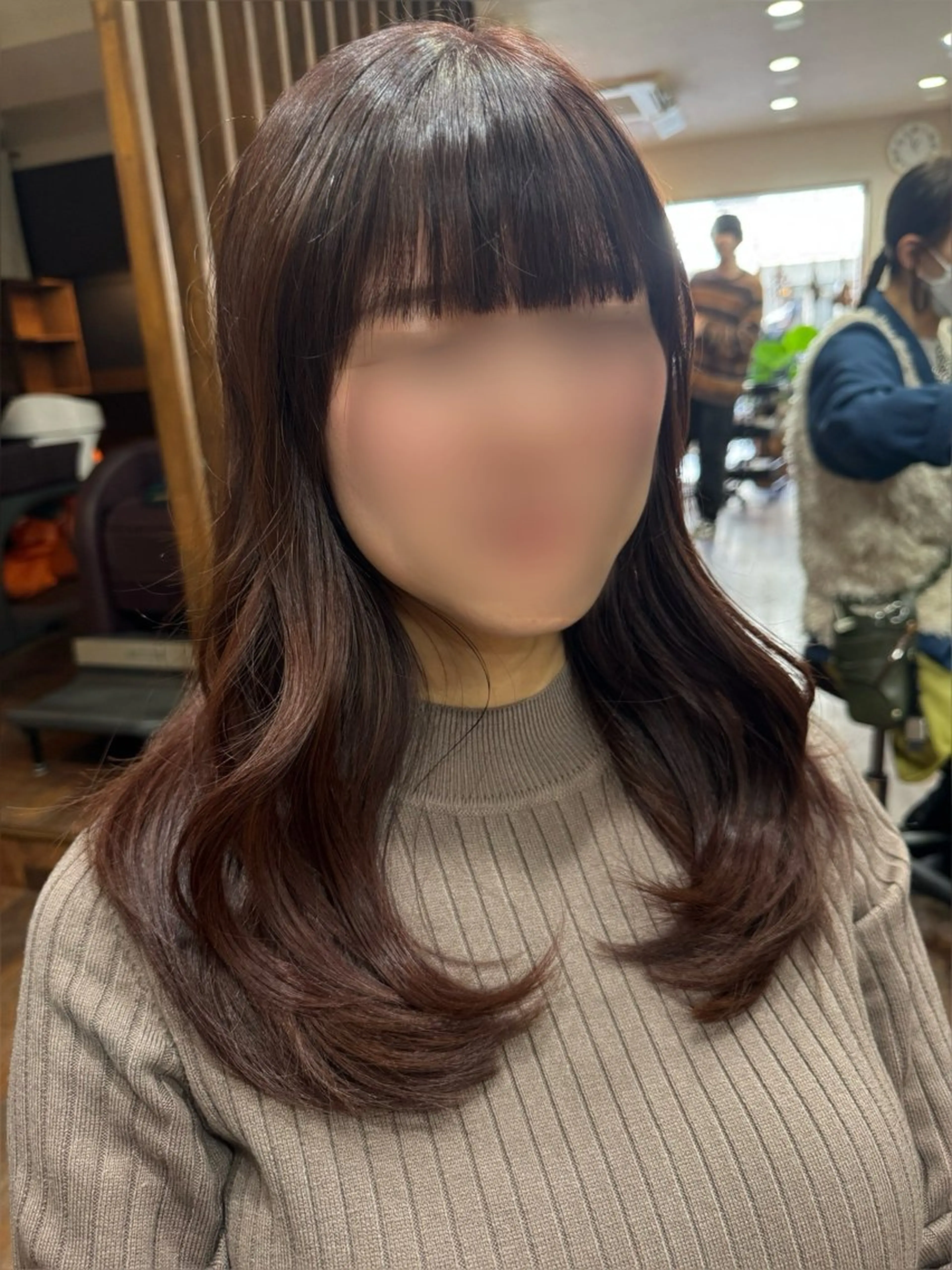 ロング 韓国風ヘア レイヤーカット 丹 由佳のヘアスタイル