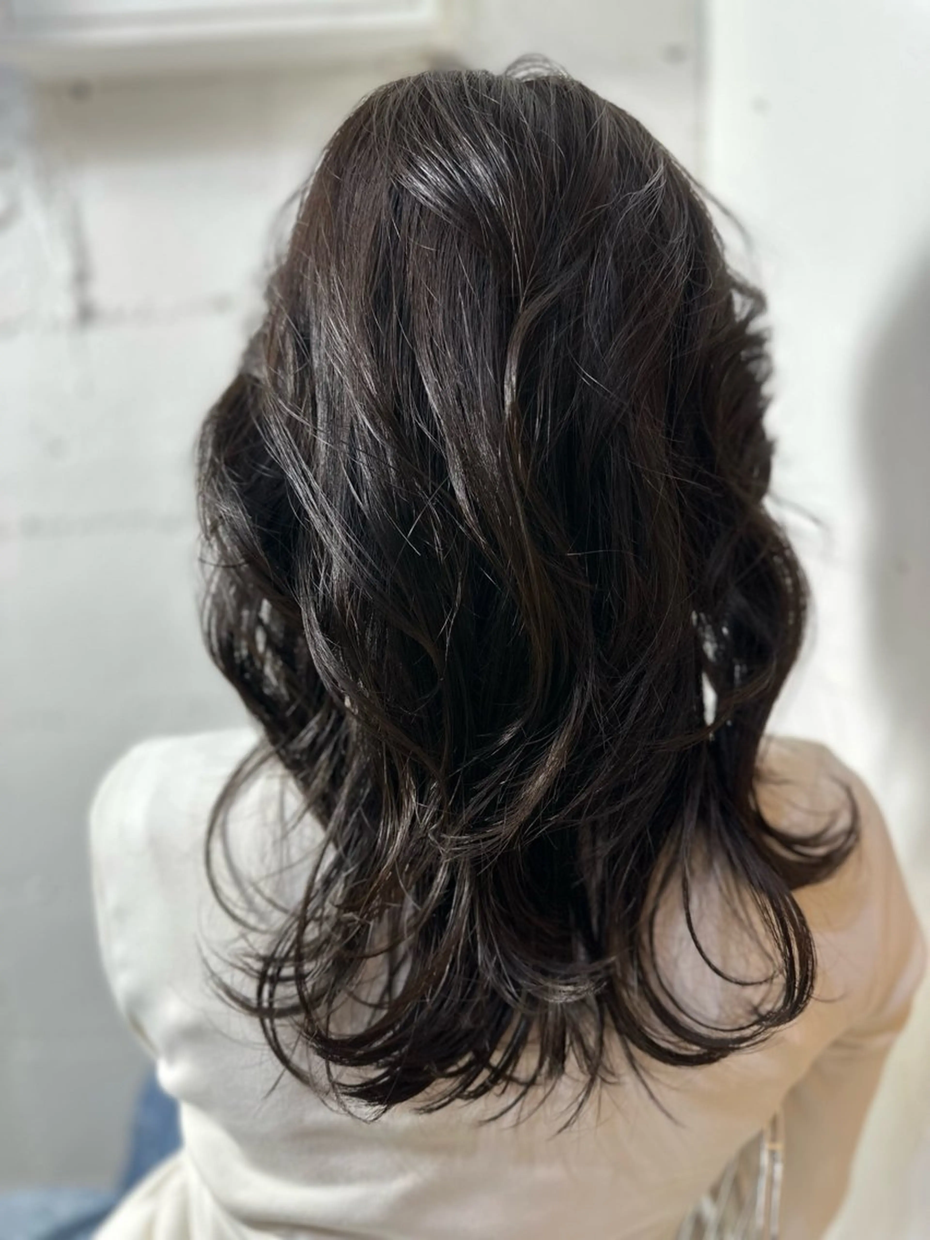 ミディアム カット ヘアカラー パーマ 縮毛矯正 トリートメント ヘッドスパ ヘアセット kaminote所属・福西晃希 【艶髪・髪質改善】のヘアスタイル