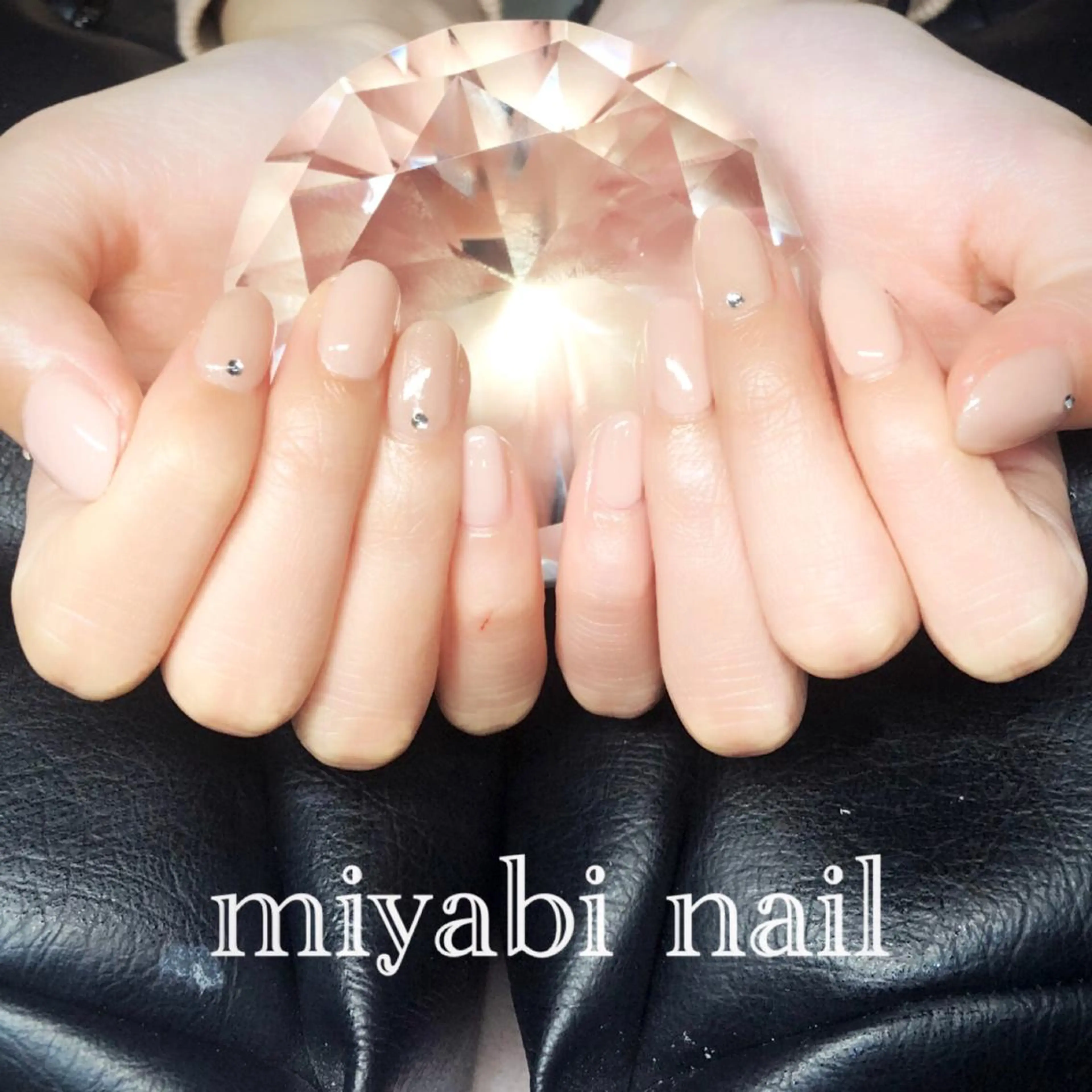 ネイル ジェルネイル オフィスネイル シンプルネイル ハンドネイル miyabi nail 桂川駅近くのネイルデザイン