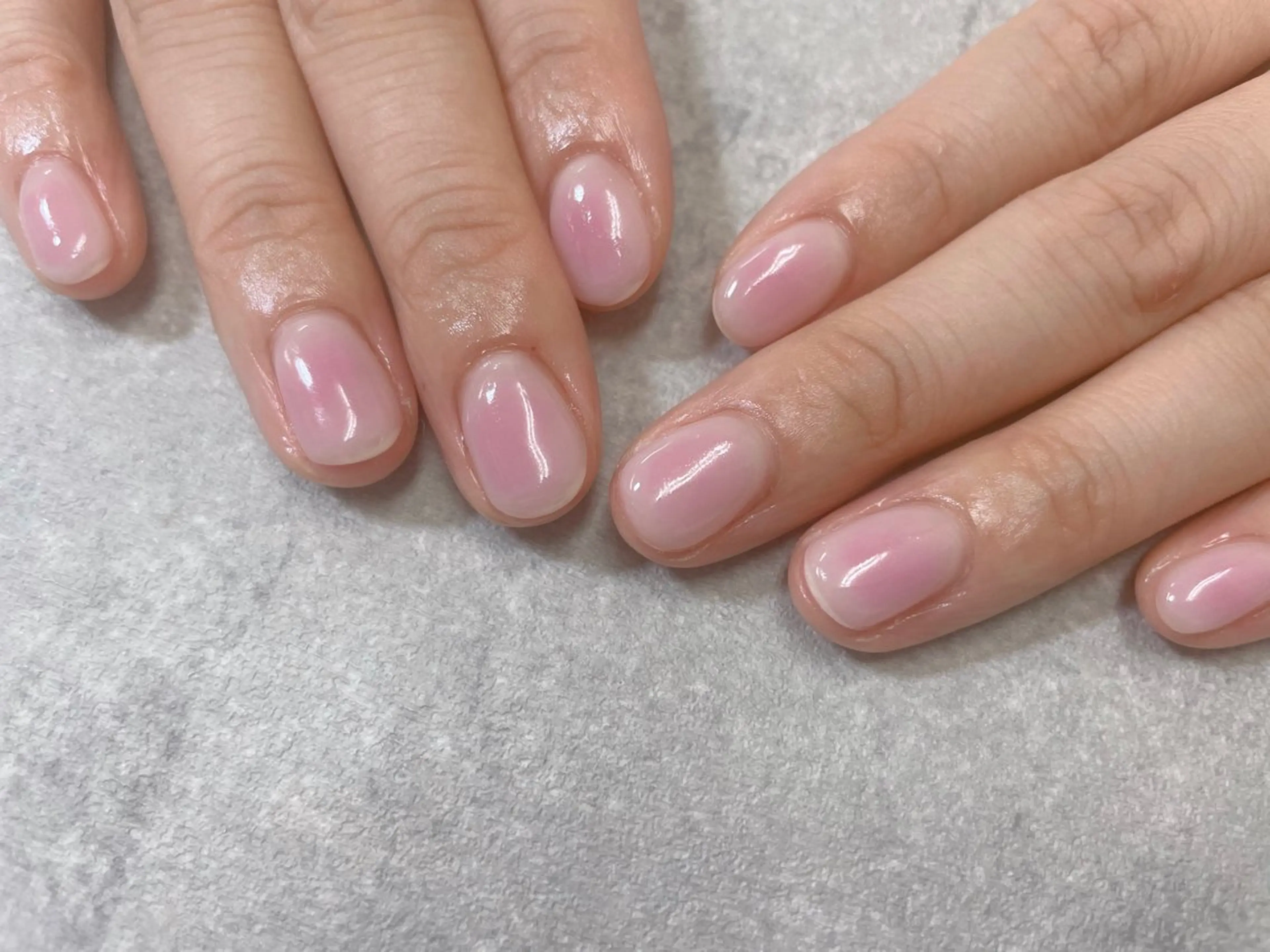 ネイル チークネイル オフィスネイル ピンク シンプルネイル foglia❁﻿. ⌇﻿imamuraのネイルデザイン