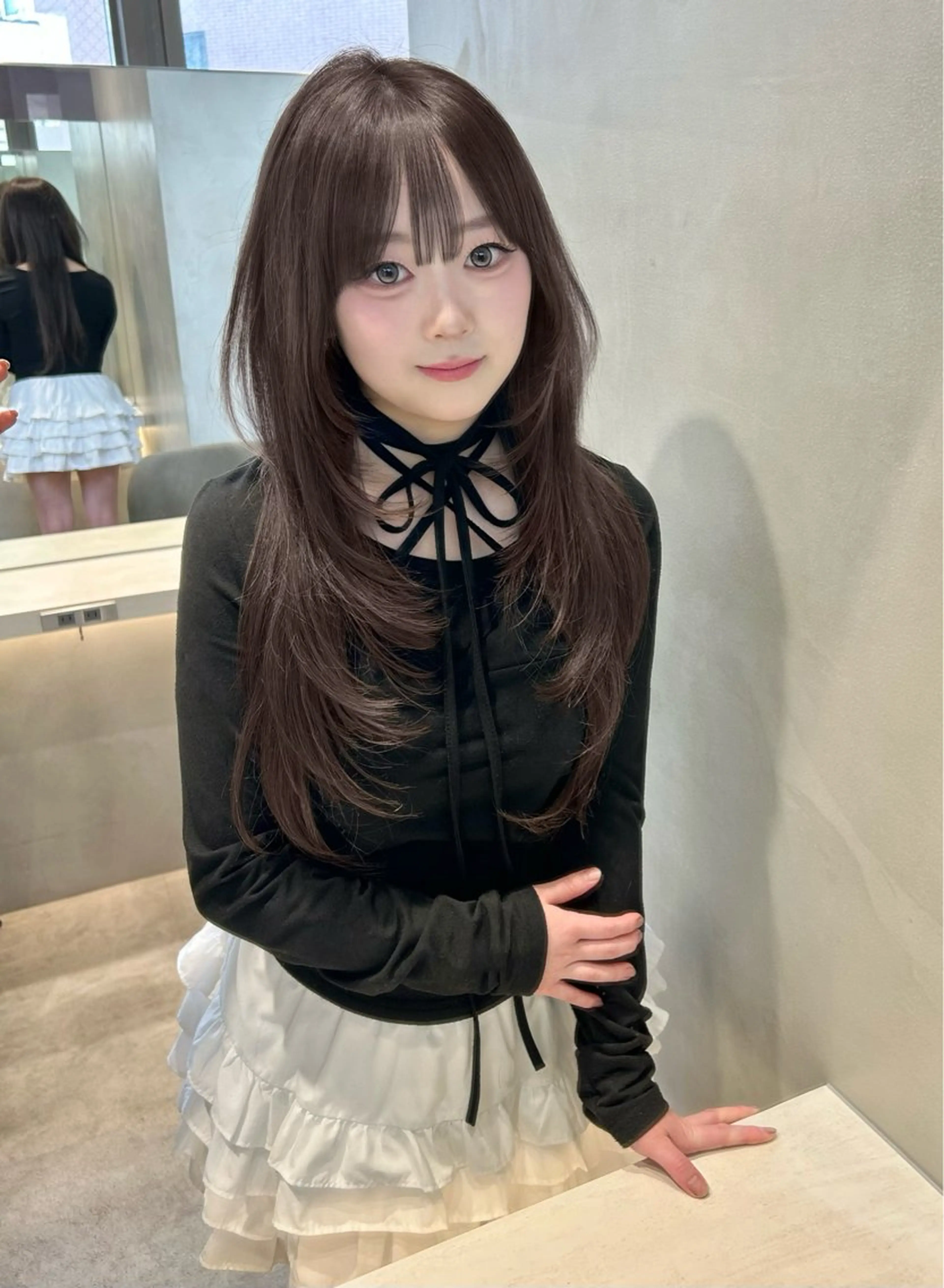セミロング 大宮韓国ハッシュ🪽 GLROWseriのヘアスタイル