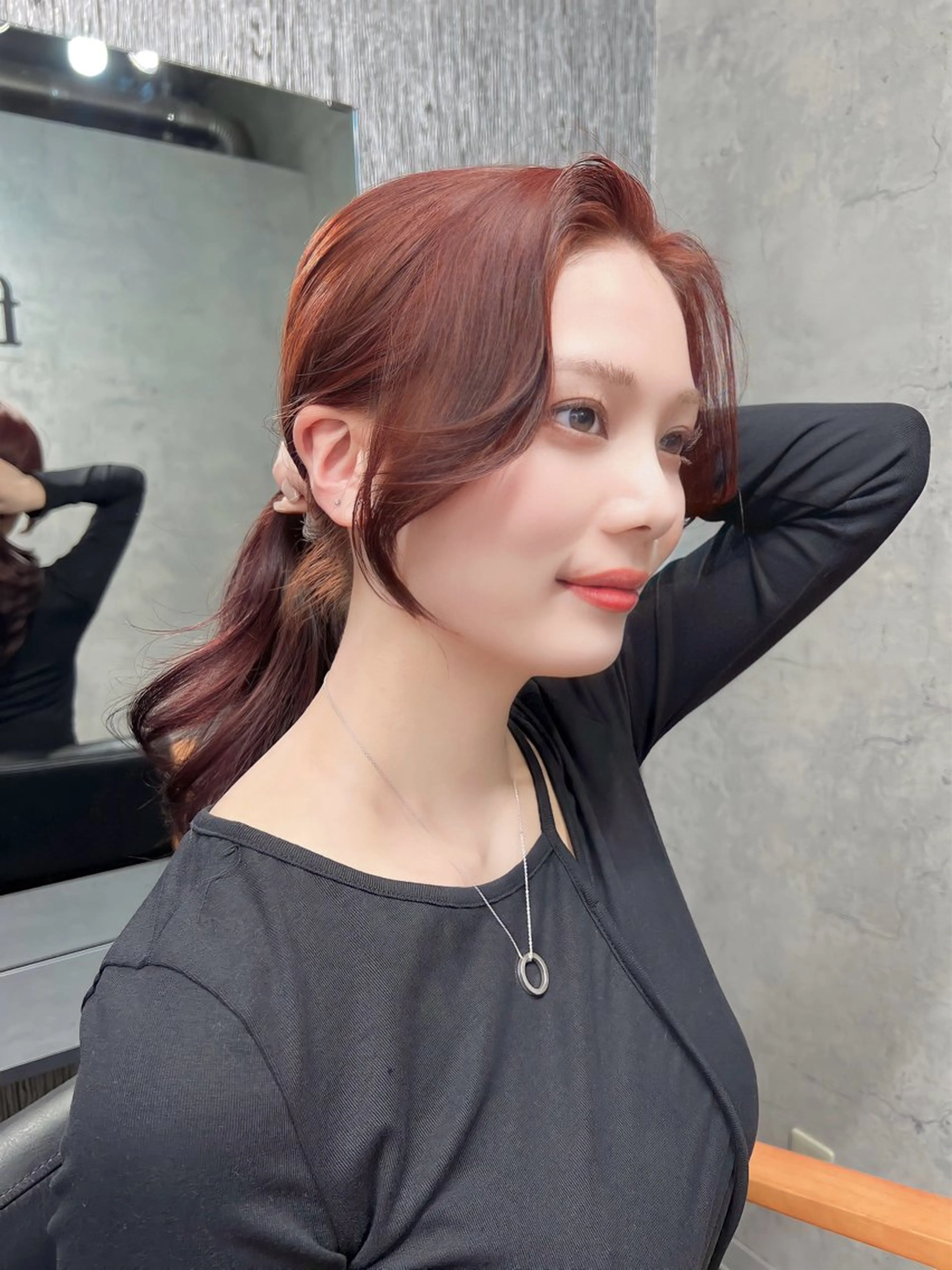 ミディアム カラー ヘアアレンジ 韓国レイヤー/ 顔周り💕田中将吾のヘアスタイル