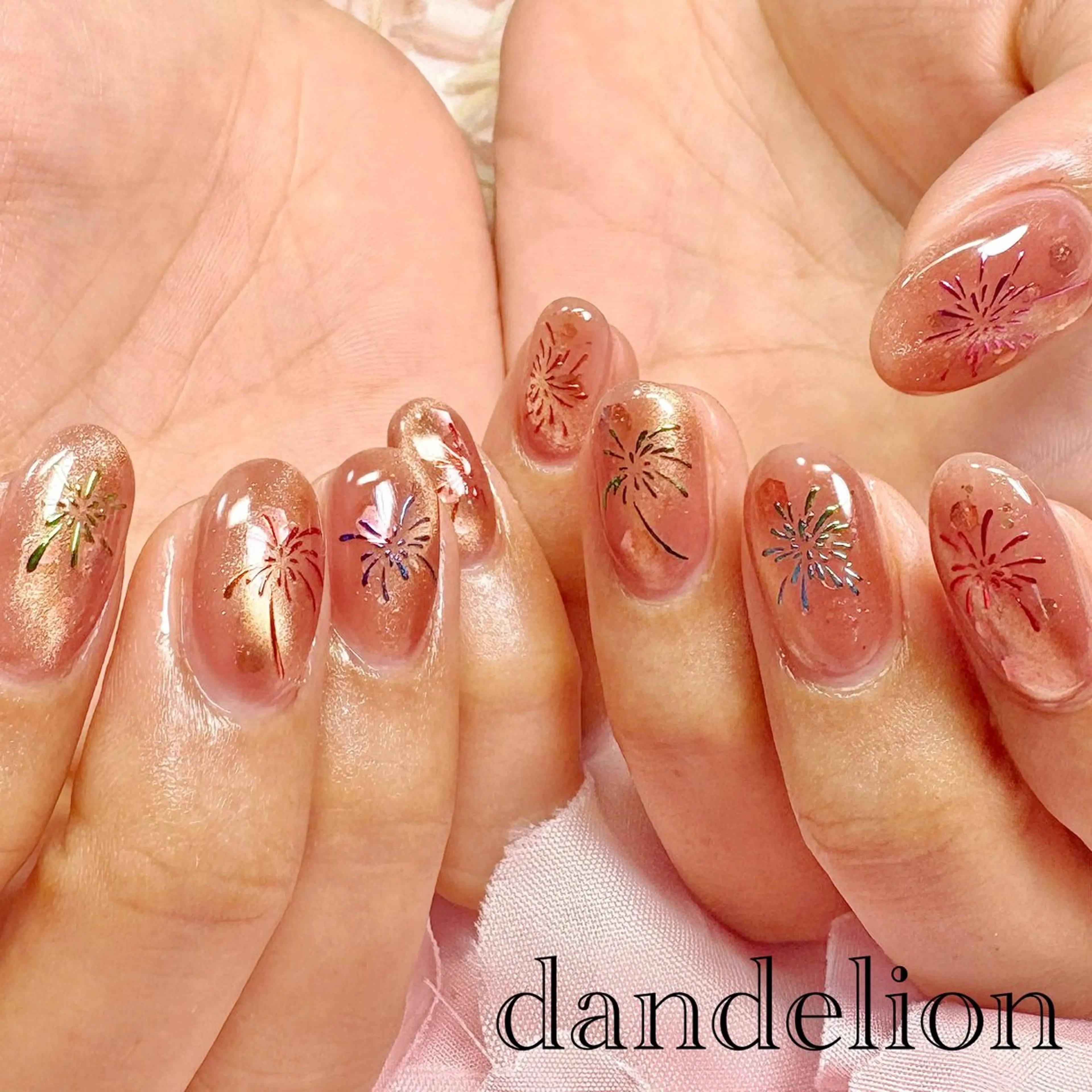 ネイル ハンドネイル ハンドケア dandelion ダンデライオンのネイルデザイン