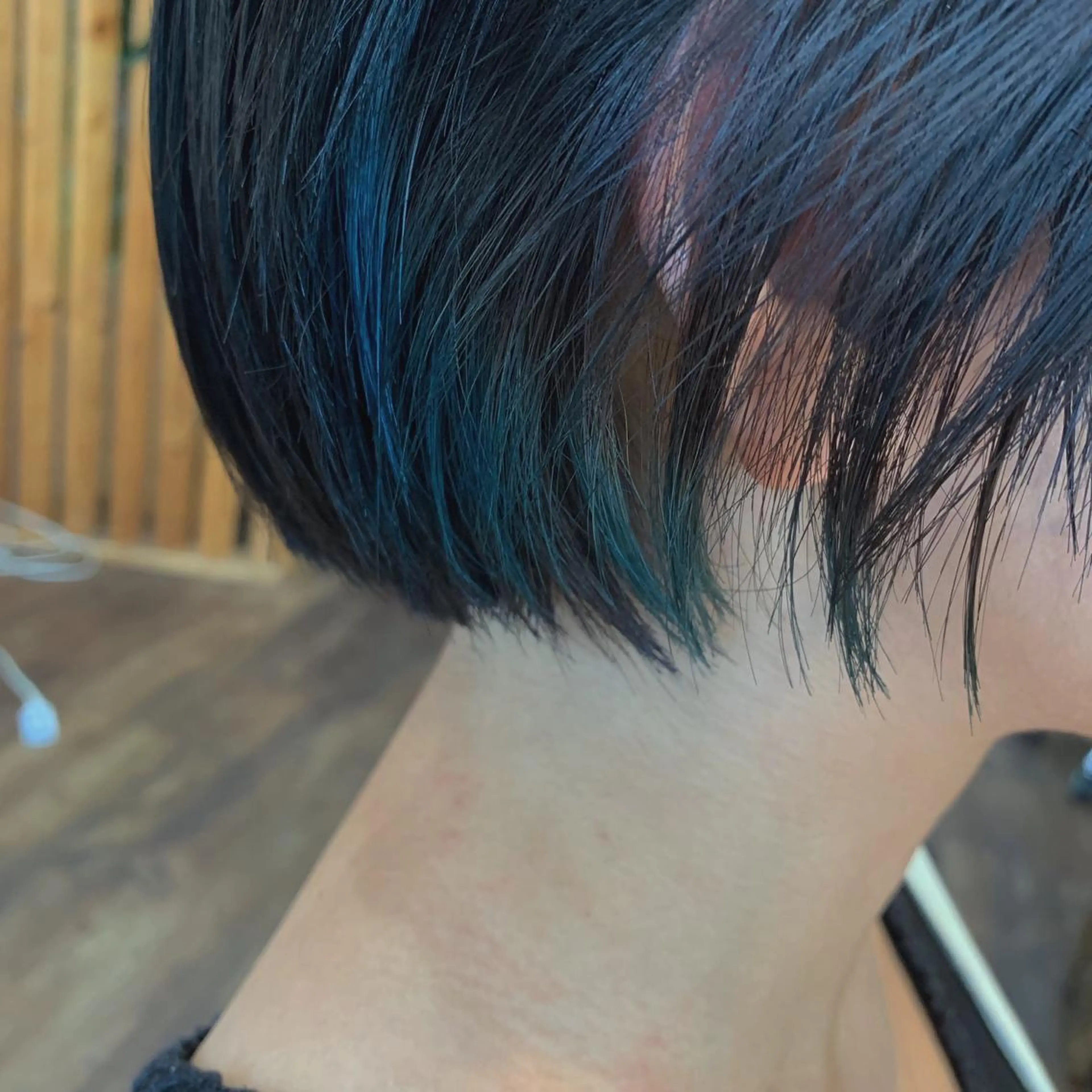 ショート カラー ブルーカラー デザインカラー mizuho .のヘアスタイル