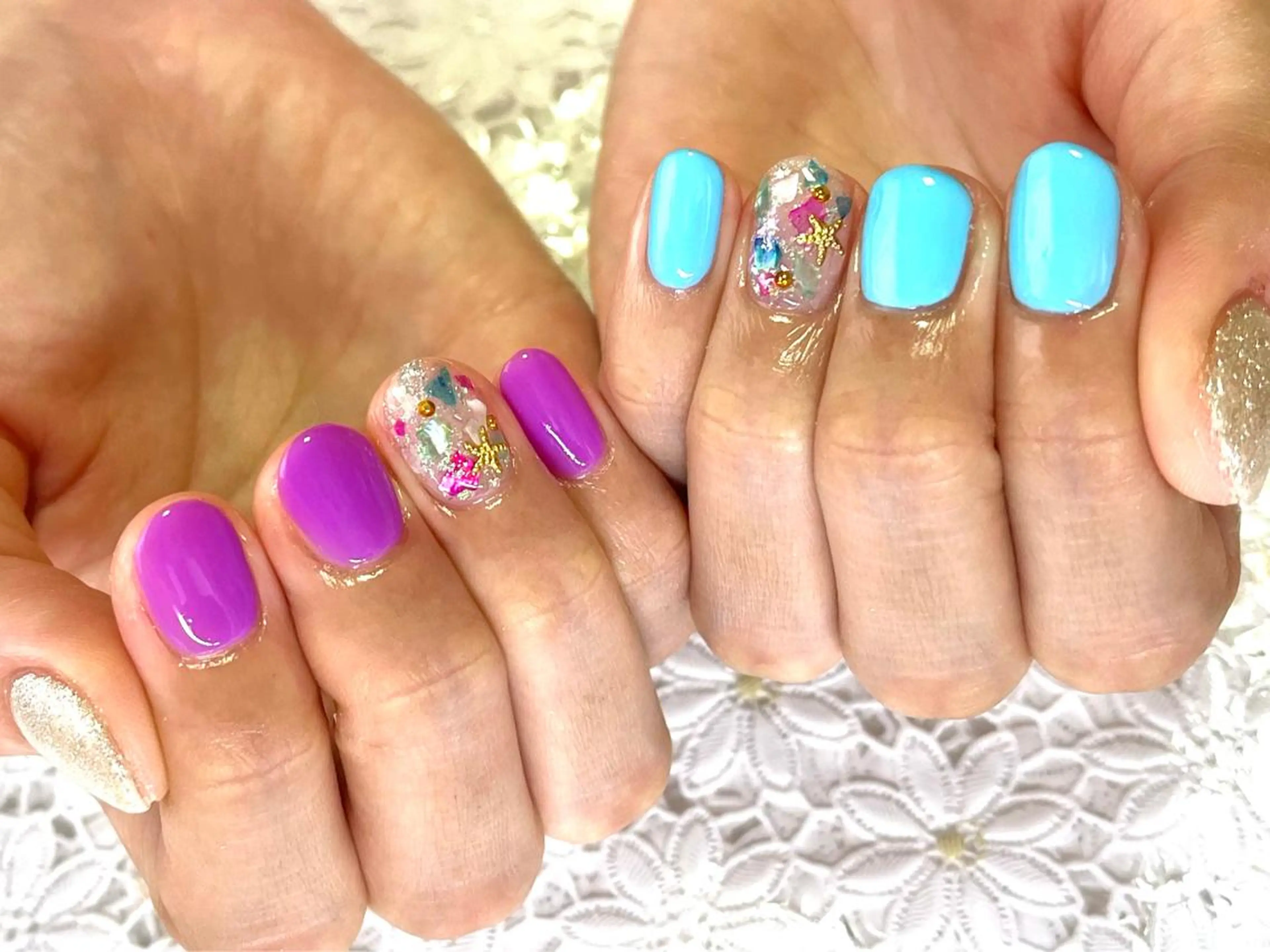 ネイル ジェルネイル 韓国ネイル パラジェル ハンドネイル nails' it...のネイルデザイン