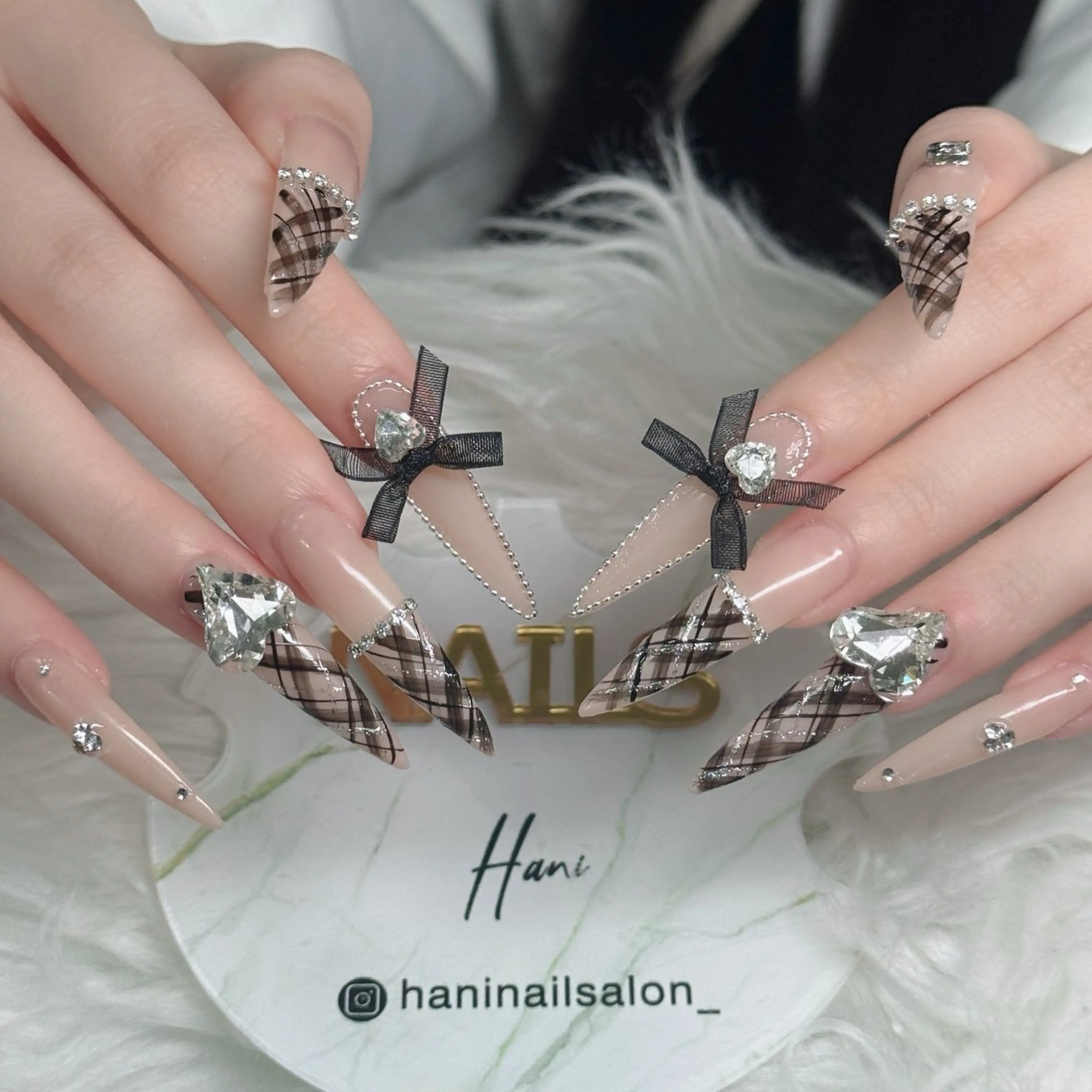 ネイル フットネイル フレンチネイル グラデーション 韓国ネイル ロングネイル ハンドネイル Hani Nail Salonのネイルデザイン