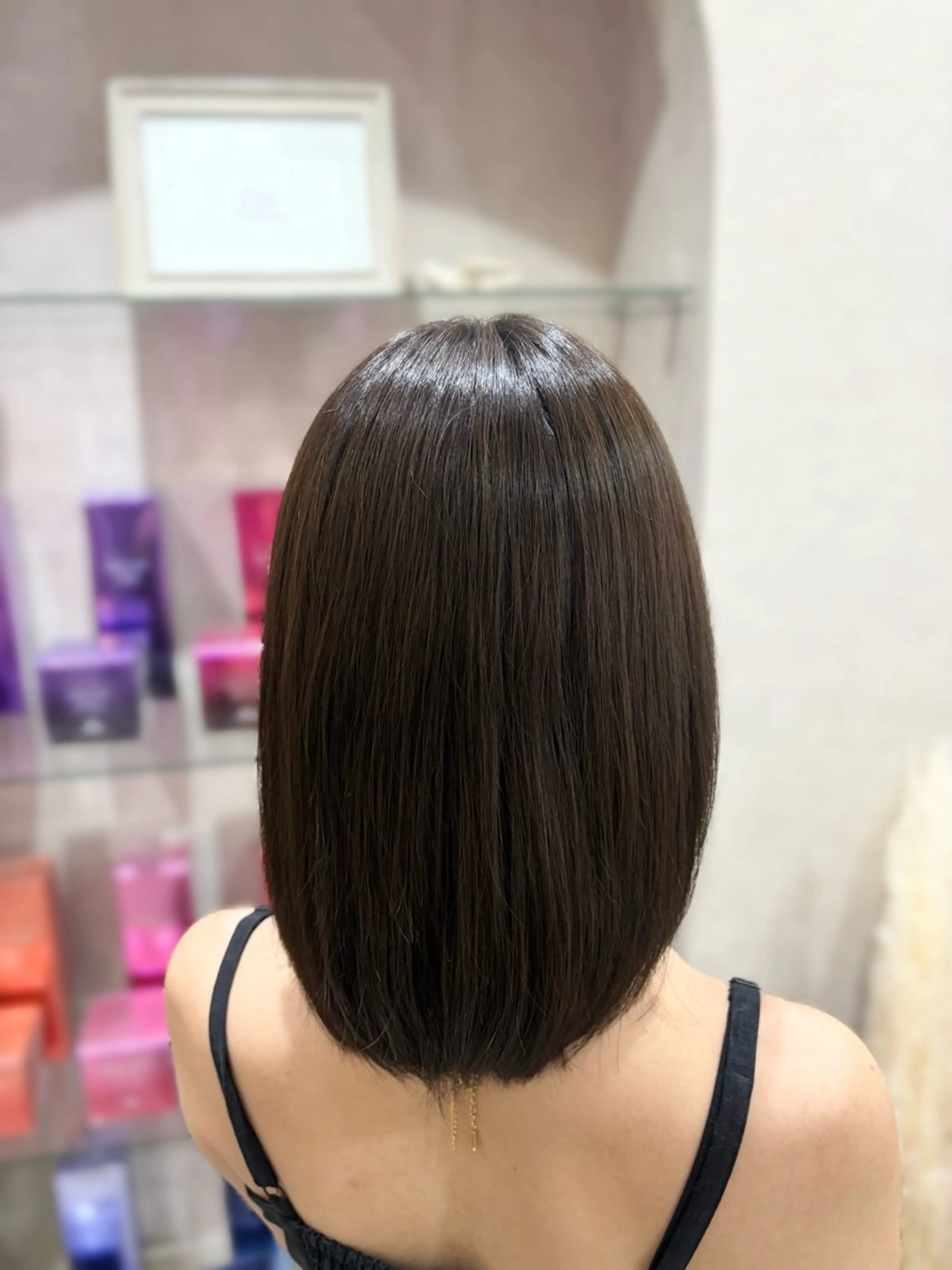 ミディアム カラー ブラウンカラー ダークブラウン 大宮/髪質改善/ yuzuki🌙のヘアスタイル