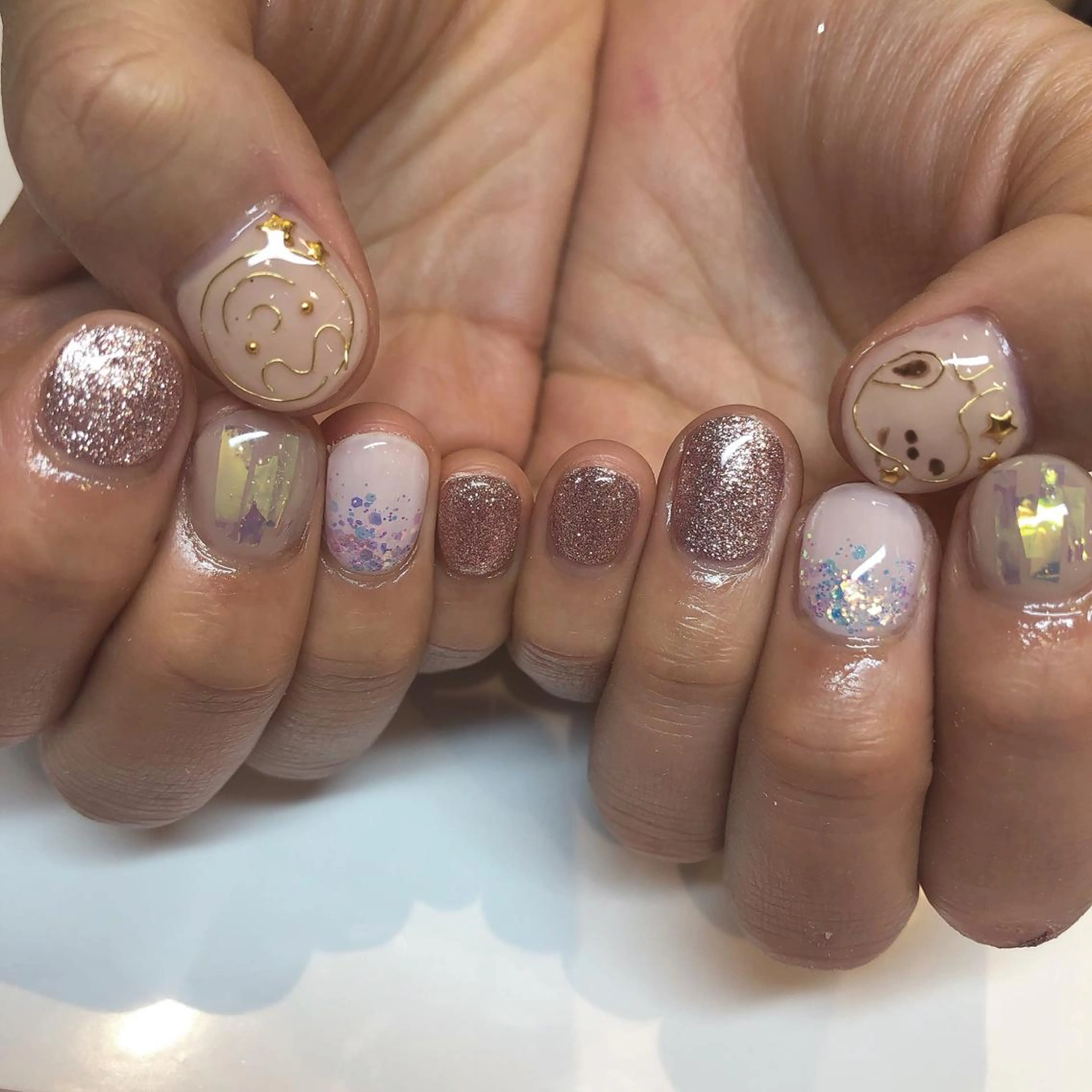 ネイル ブラウン 鶴田୨ৎmaison de NALIのネイルデザイン