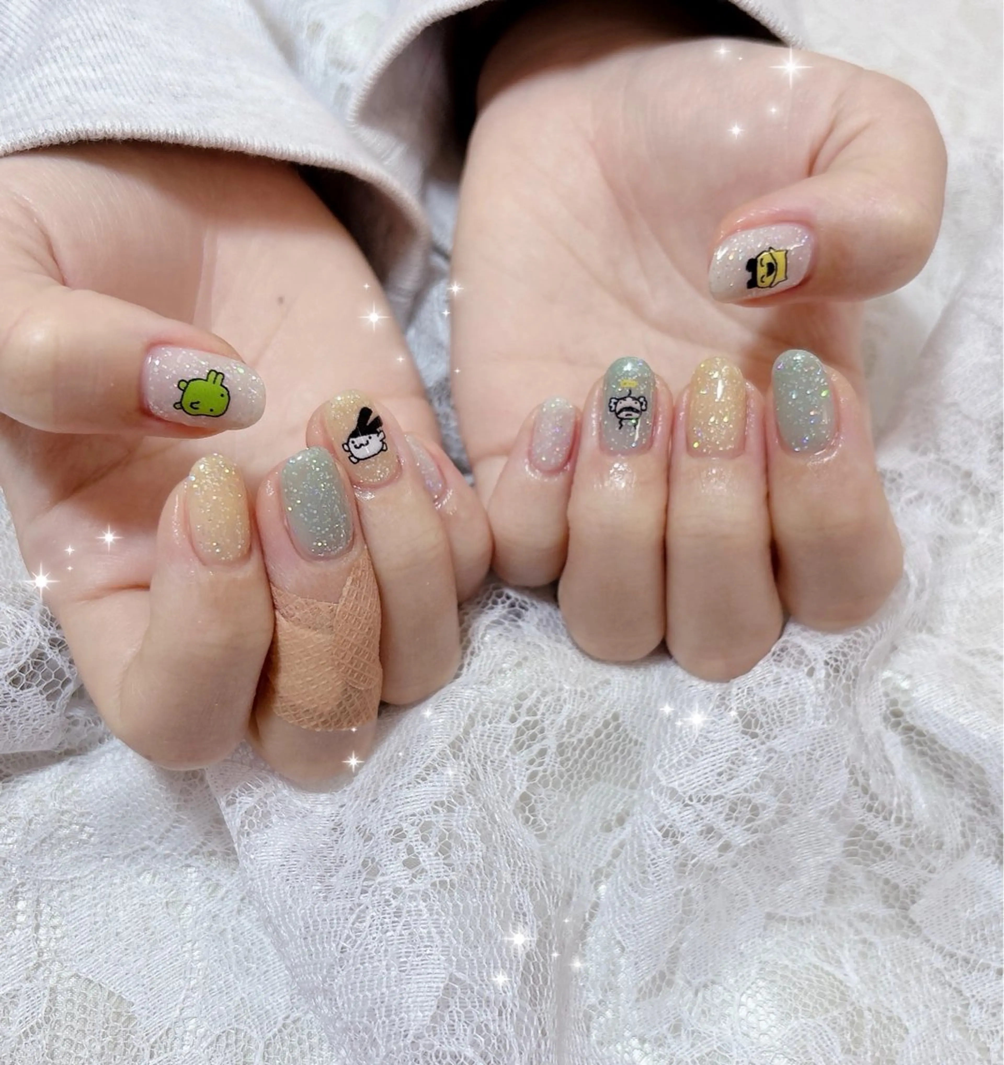 ネイル 持ち込み ハンドネイル FLARE NAIL フレアネイルのネイルデザイン