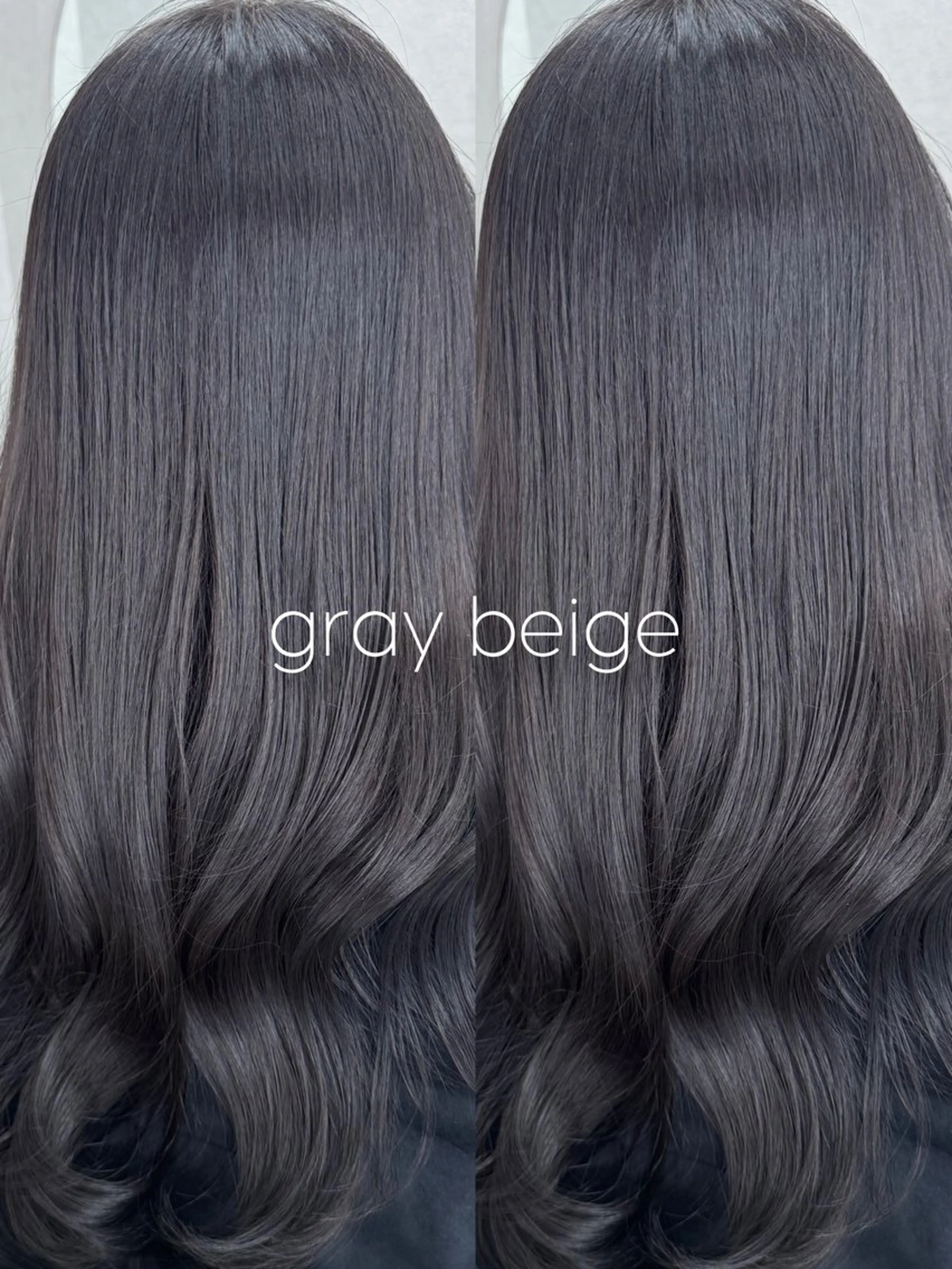 ロング カラー ナガヨ キョウカのヘアスタイル