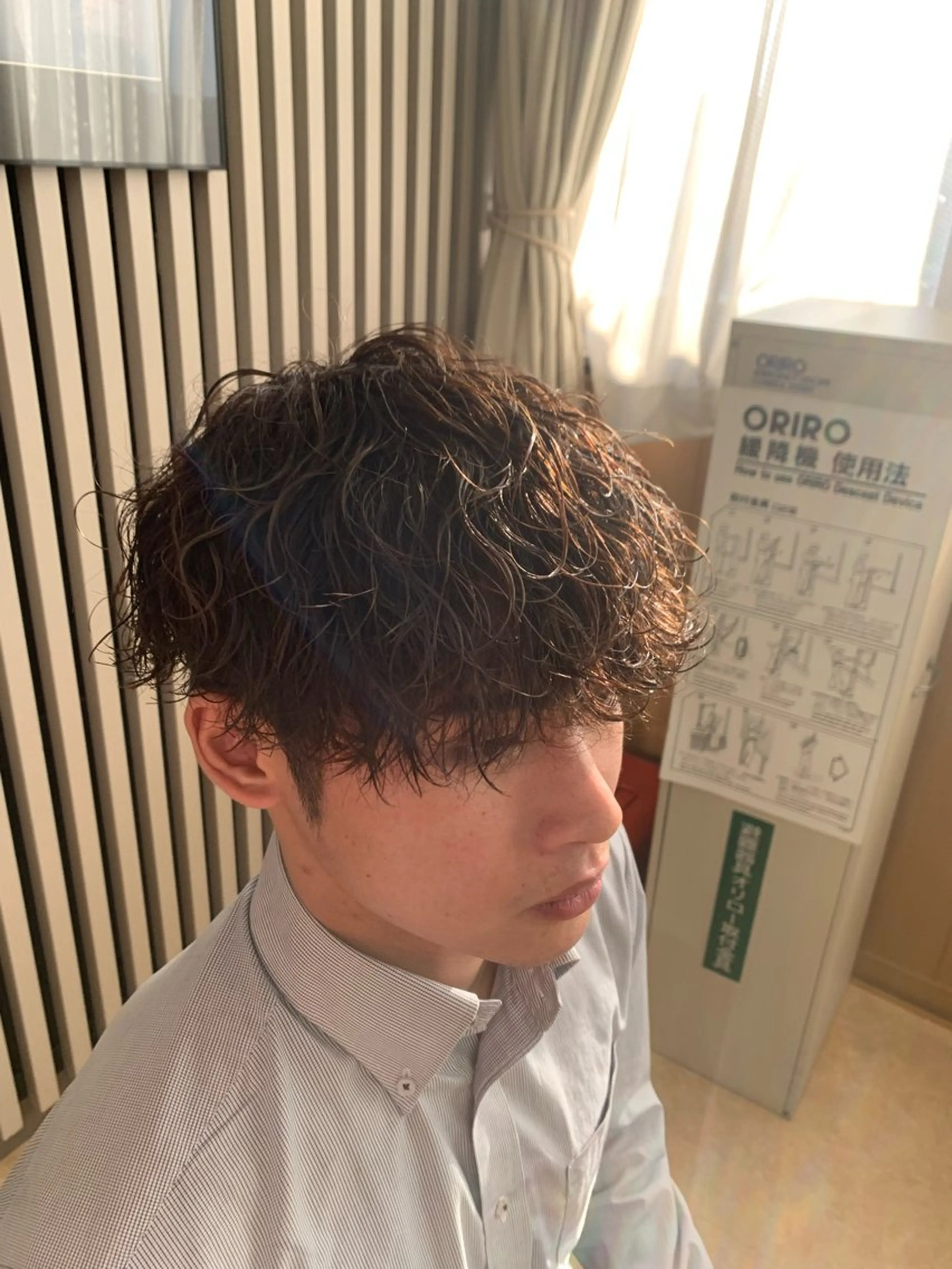 パーマ メンズ メンズパーマ 波巻きパーマ スパイラルパーマ 横浜メンズパーマ/ シャドウ/ショウゴのヘアスタイル