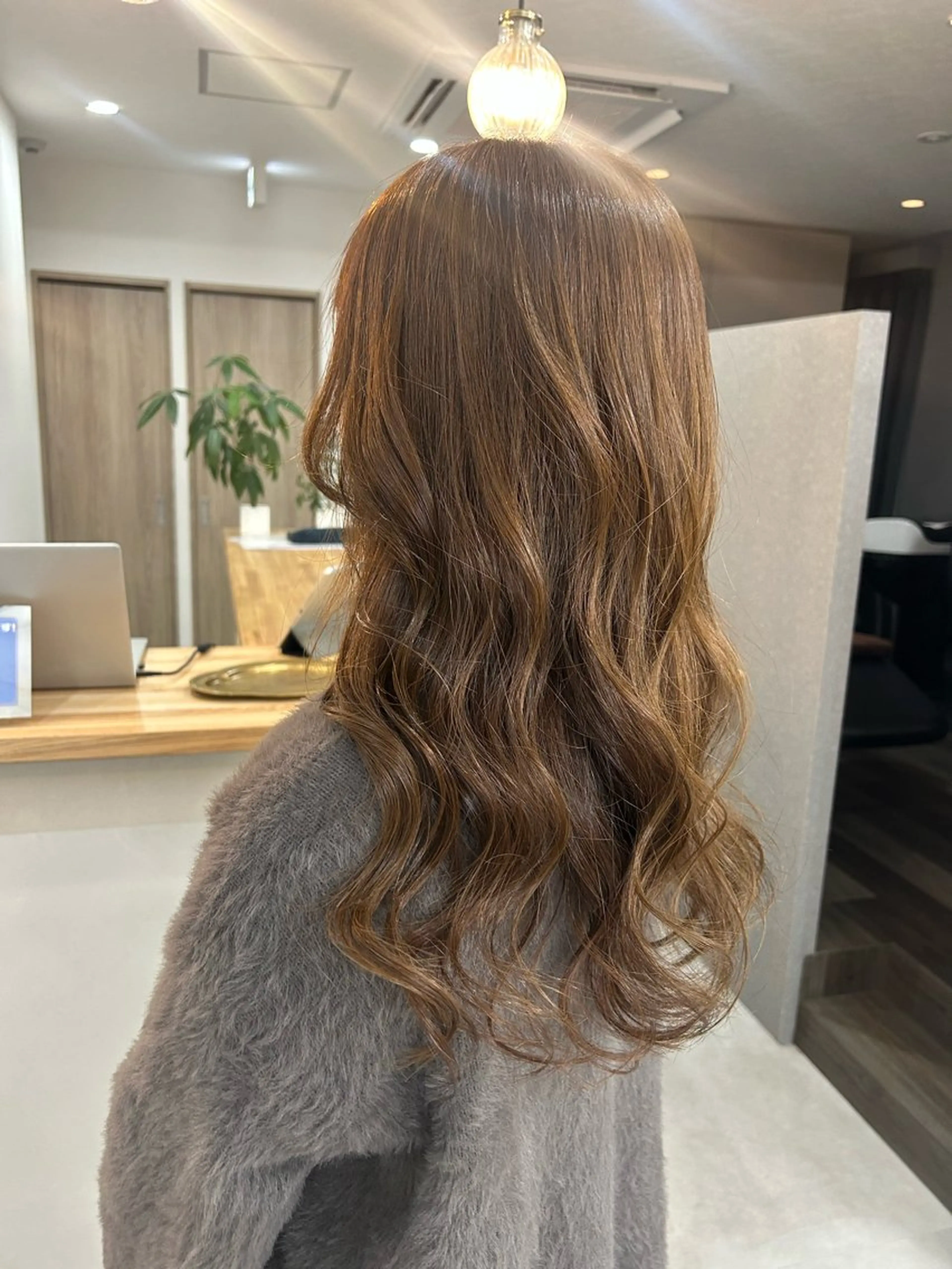 ロング カラー カット ヘアカラー トリートメント 後藤紗英/髪質改善 /オリーブベージュのヘアスタイル