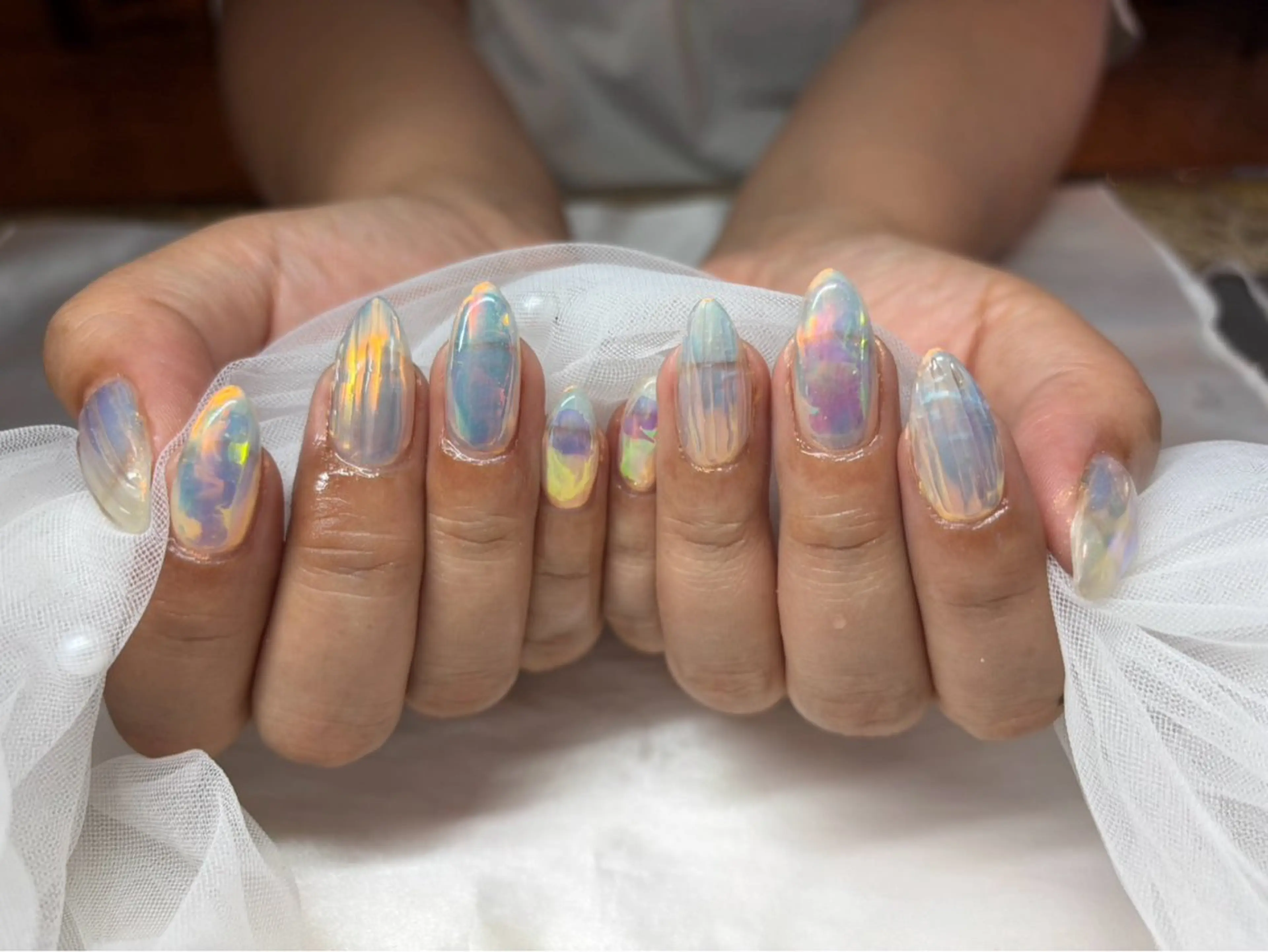 自爪氷ネイル※オフありの写真