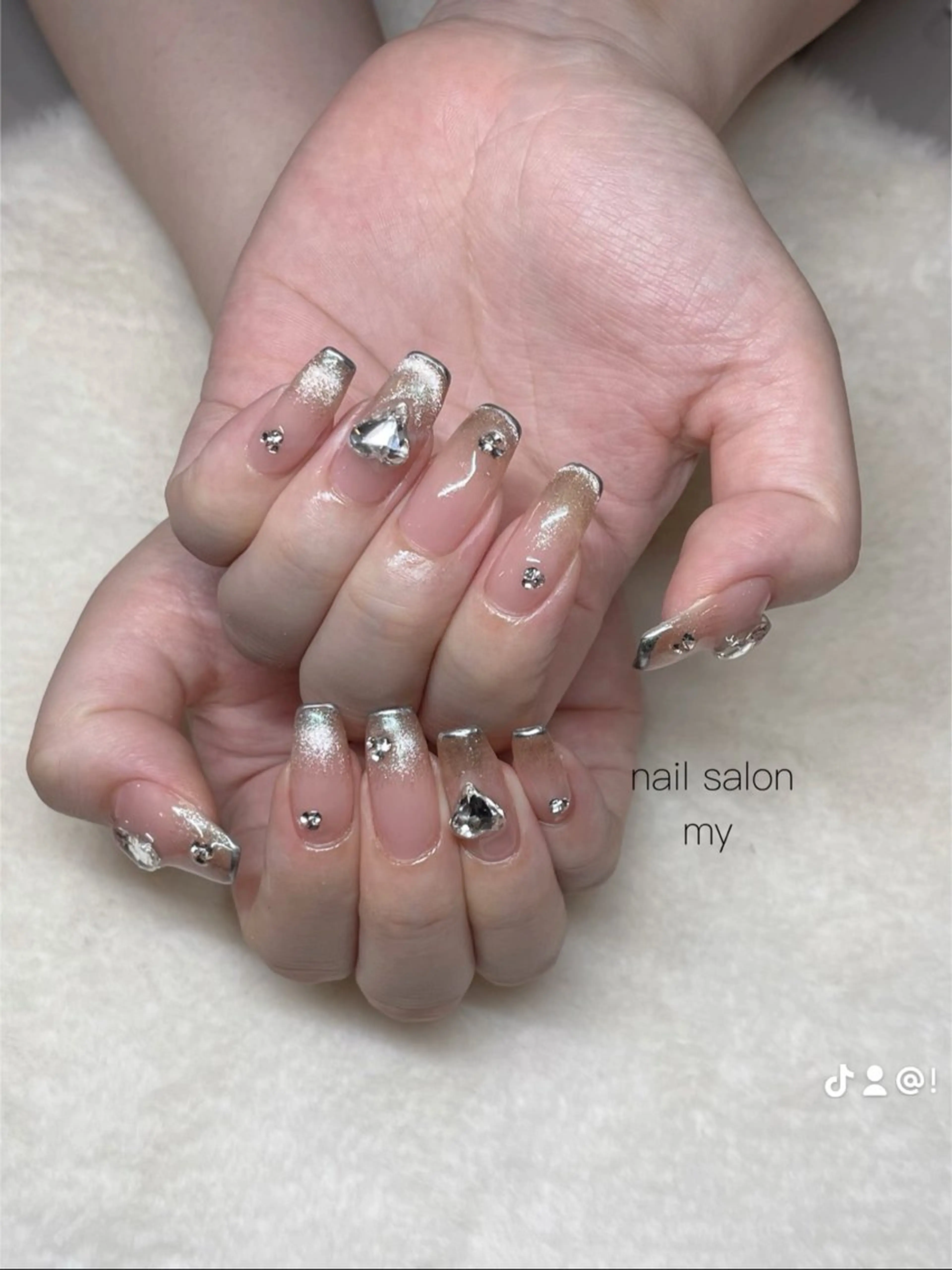 ネイル 韓国ネイル ニュアンスネイル ワンホンネイル NailSalon MYのネイルデザイン