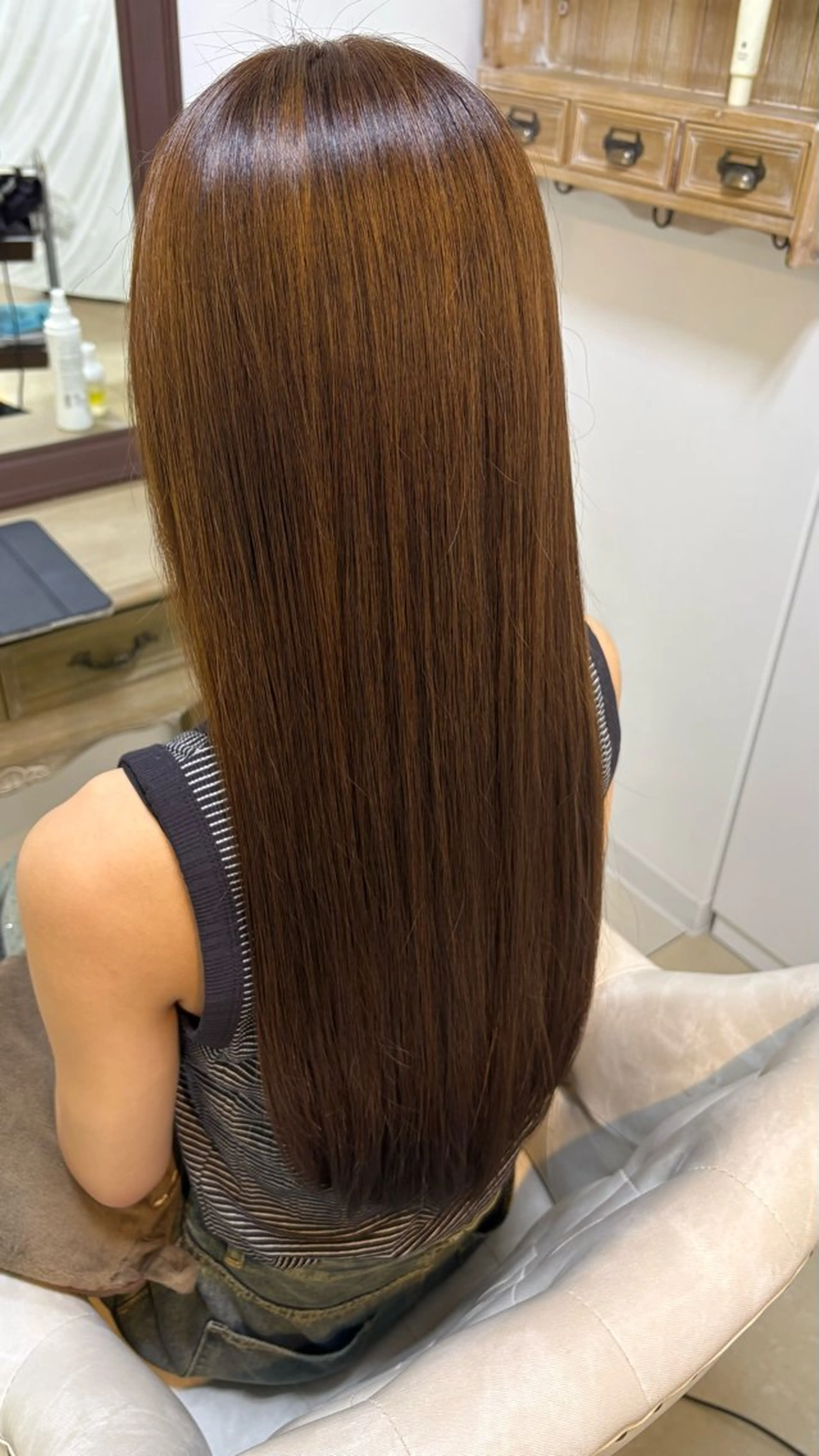ロング カラー ヘアカラー トリートメント eMuエミュ‪ ¨̮⃝ayakaのヘアスタイル