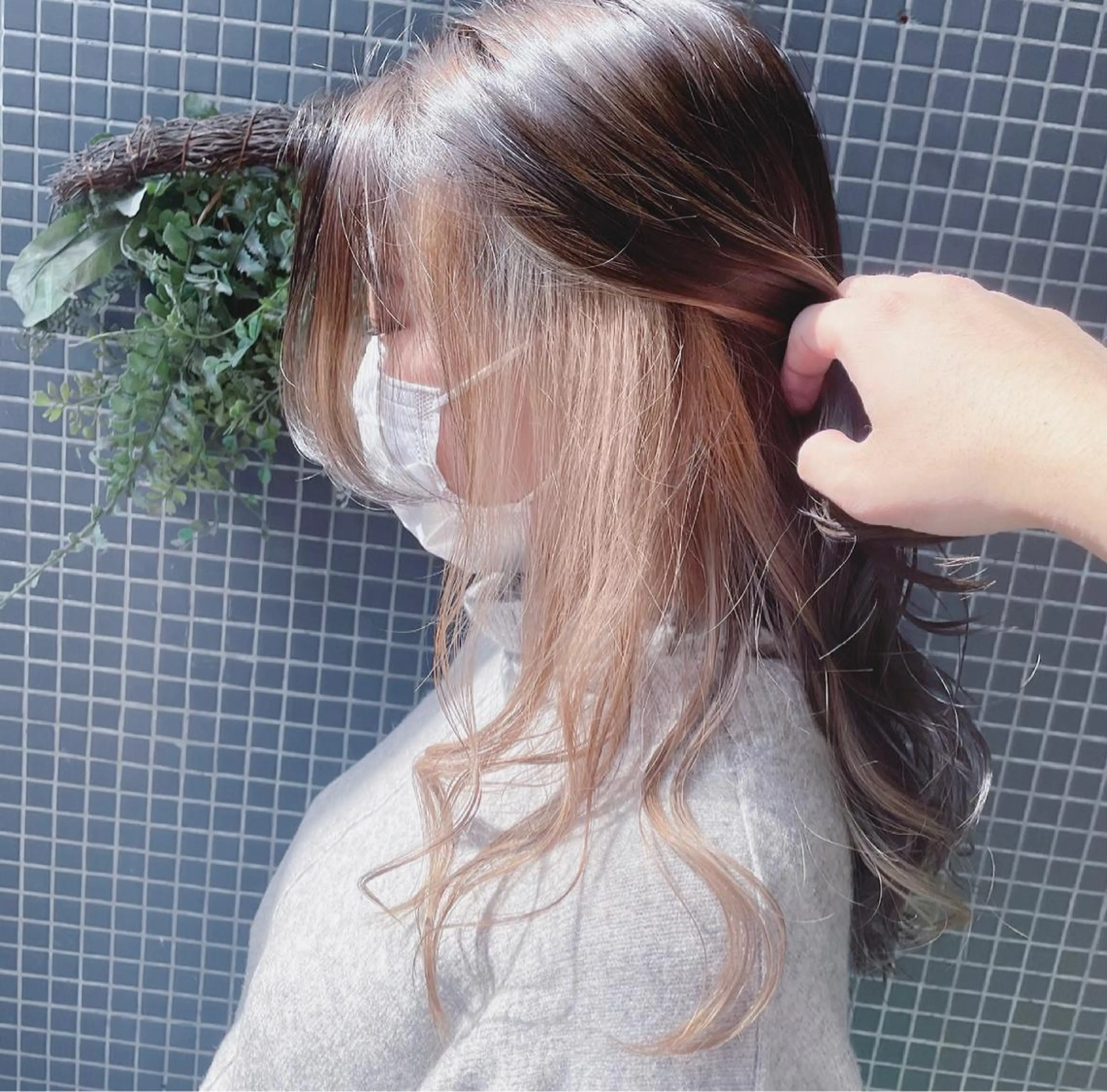 ロング カラー ヘアカラー トリートメント 縮毛矯正/髪質改善 /韓国風　山川春輝のヘアスタイル