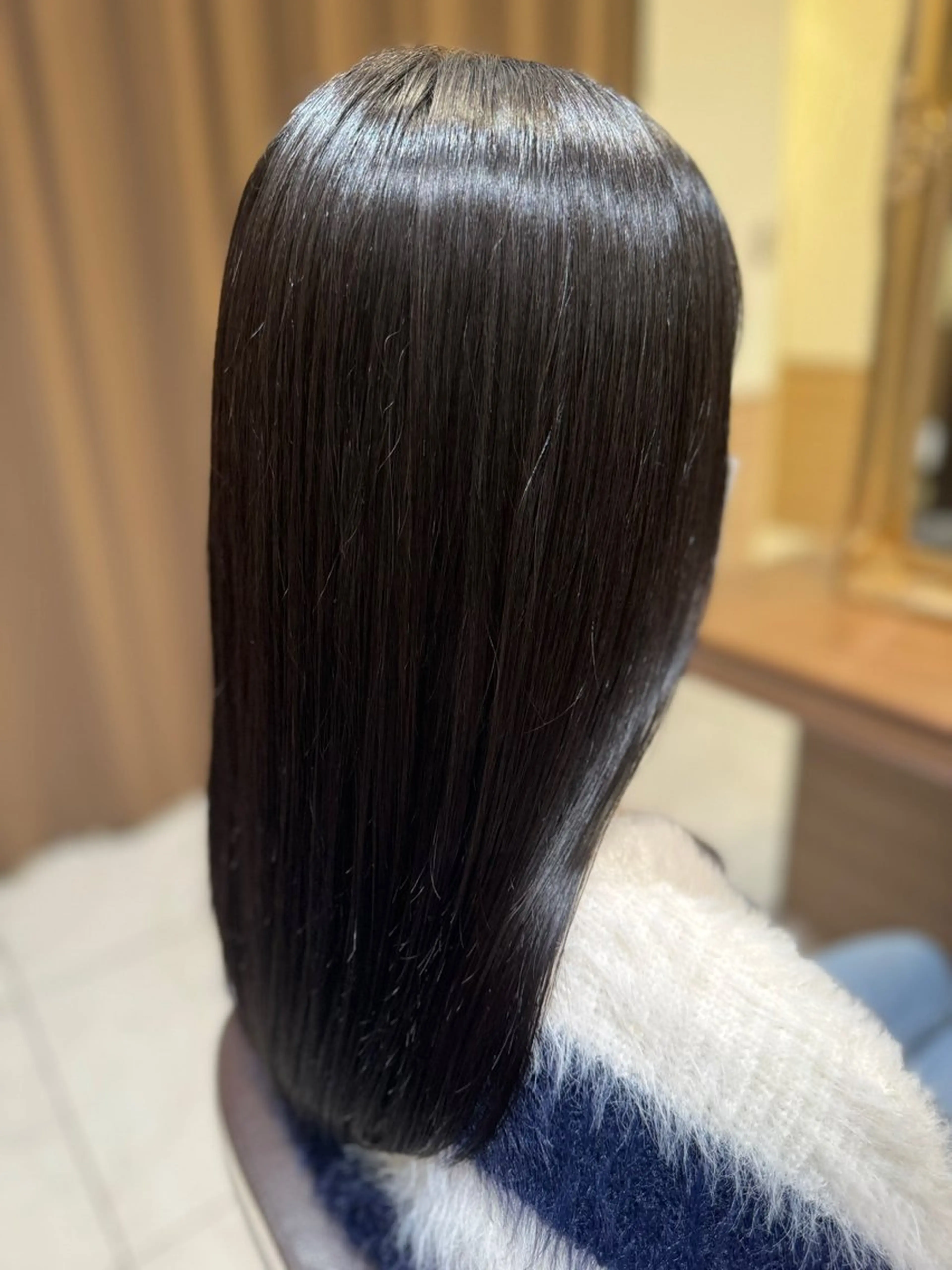 セミロング カット 縮毛矯正 トリートメント 松田 一希のヘアスタイル