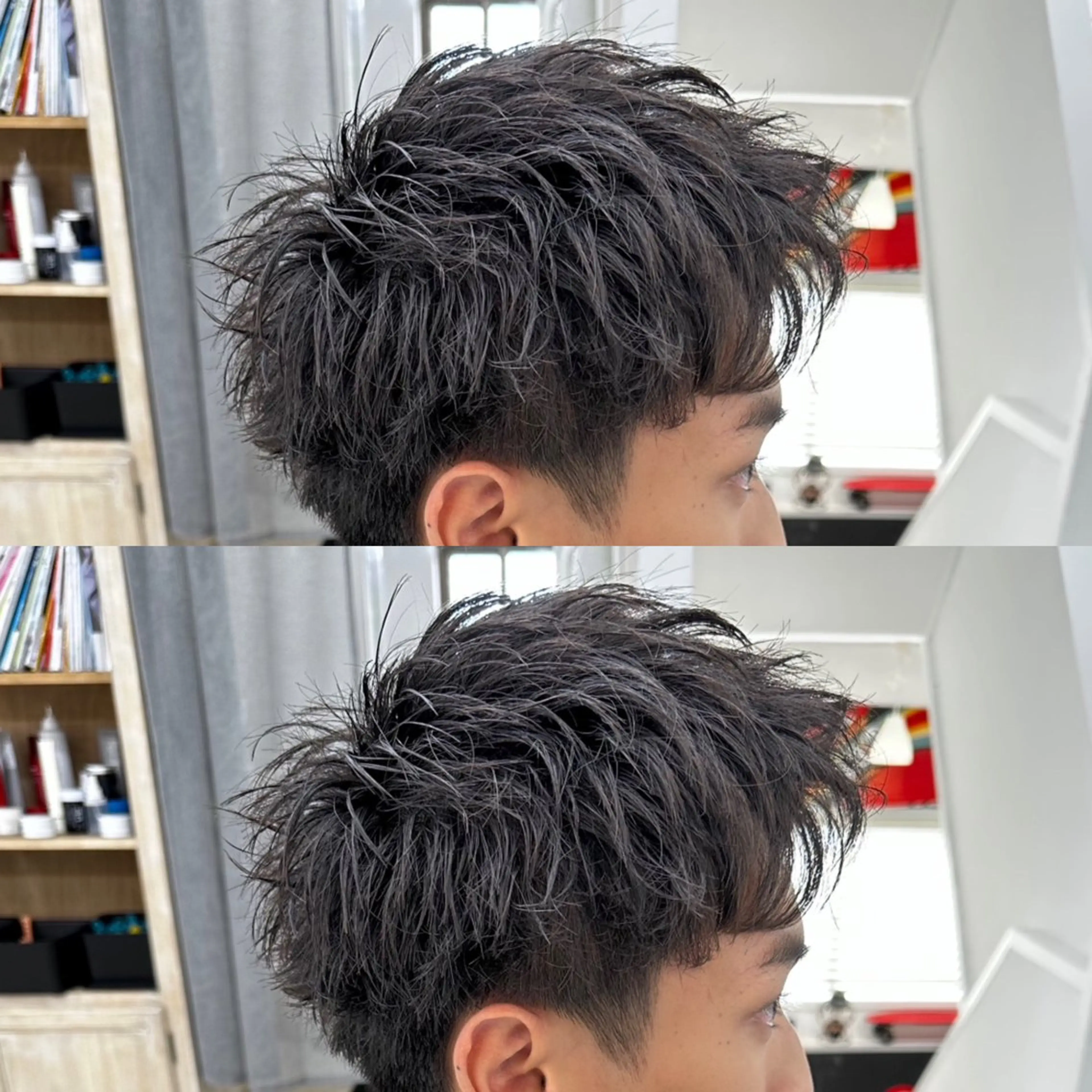 パーマ メンズ スパイキーショート メンズ特化✂️ 小枝 優生のヘアスタイル