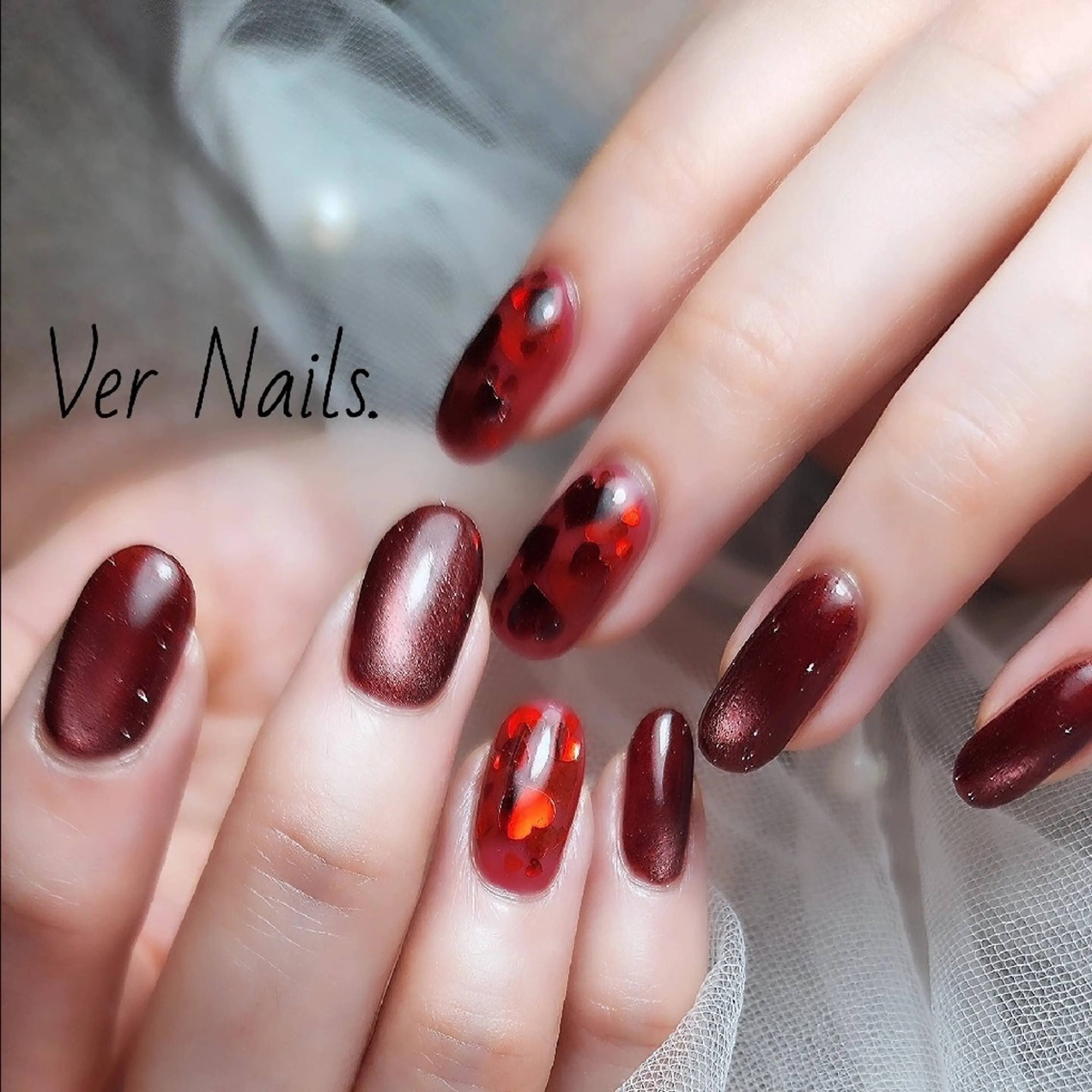 ネイル フラッシュネイル フラッシュマグ ハート マグネットネイル ハンドネイル Ver  Nails.のその他イメージ