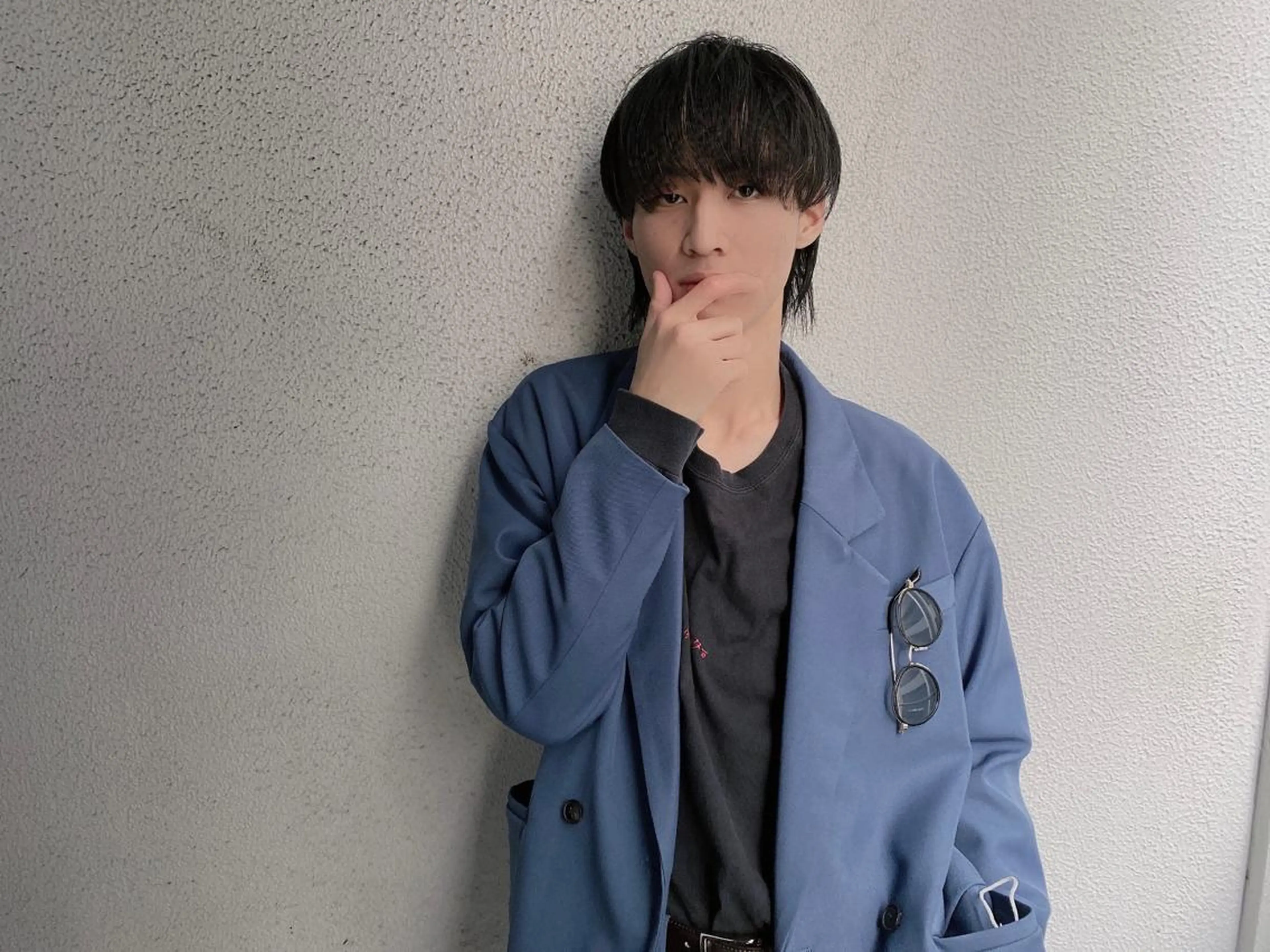 ミディアム メンズ メンズウルフカット ウルフカット カット メンズサロン【owl 心斎橋】難波/アメ村のヘアスタイル