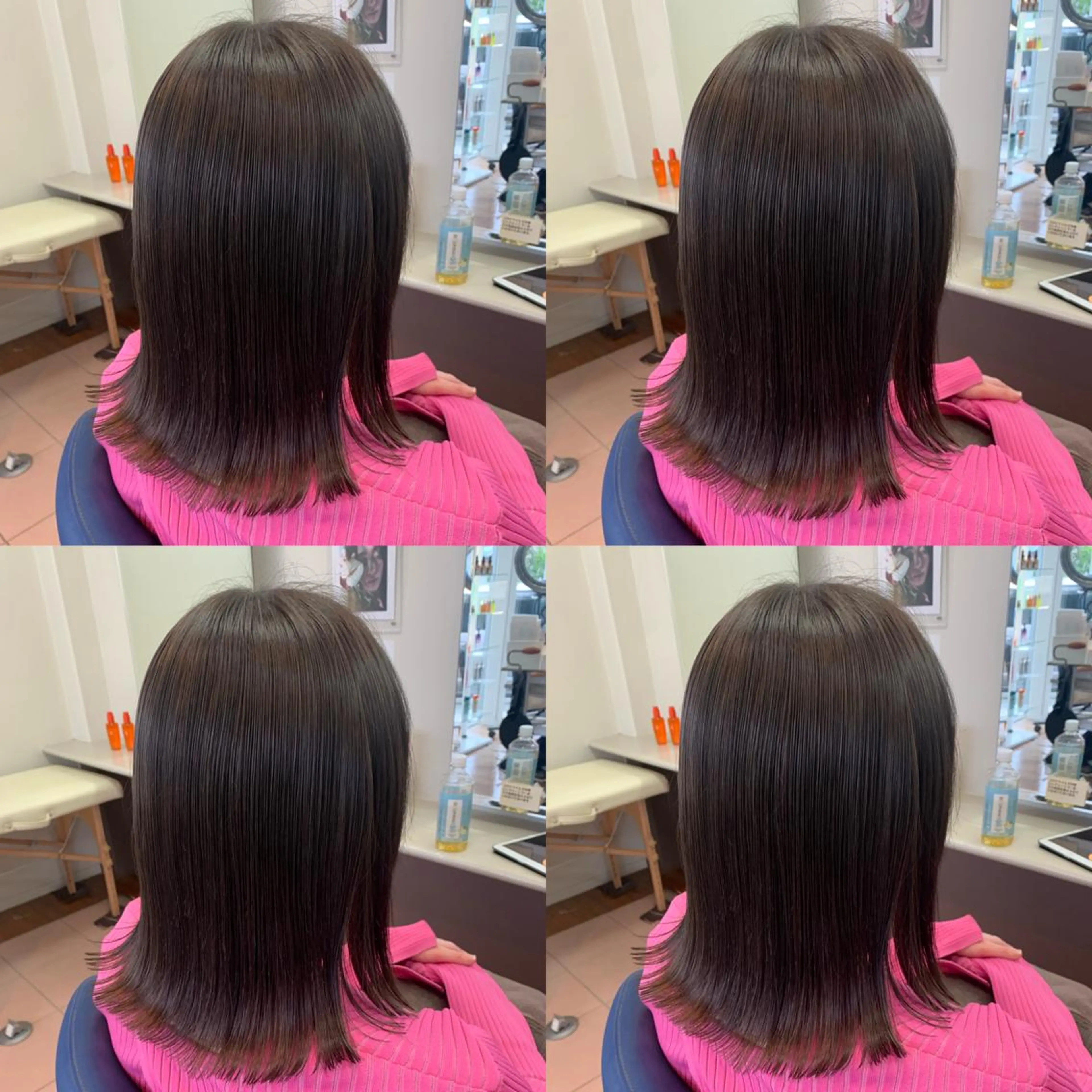 セミロング 小澤 志穂のヘアスタイル