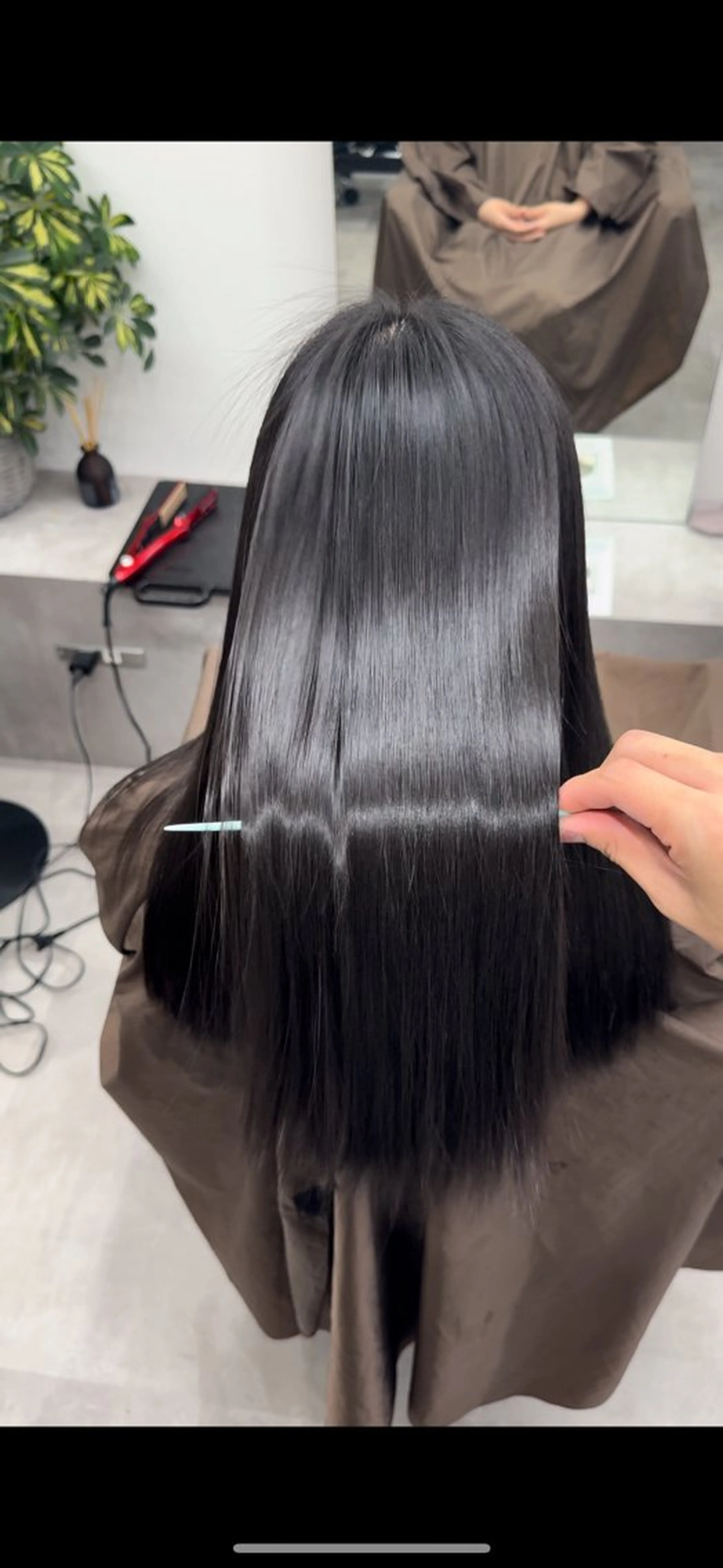 ロング 髪質改善 縮毛矯正 シマノ フミヤのヘアスタイル