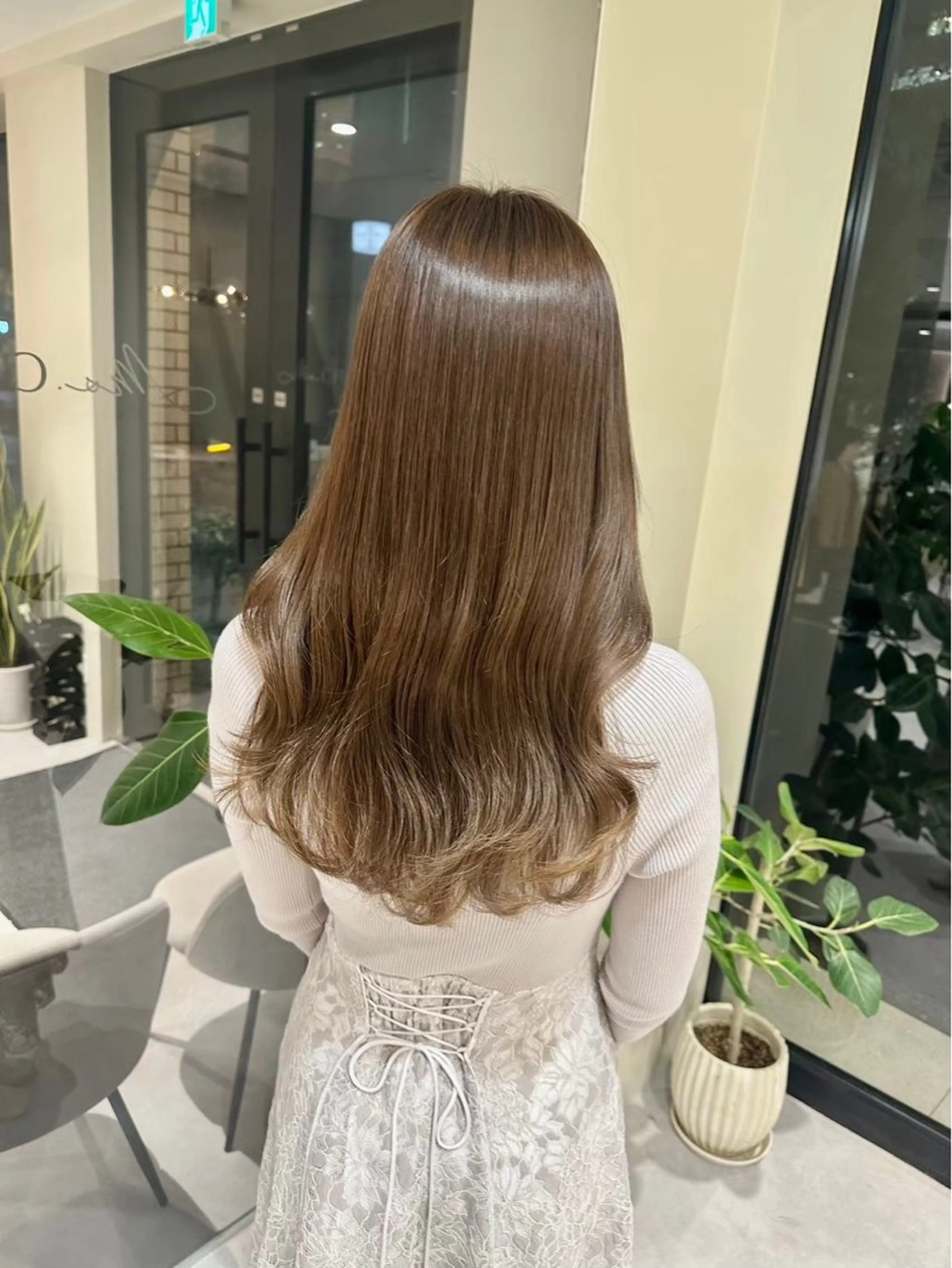 ロング 似合わせカット 小顔カット 縮毛矯正 1日1名様限定 予約可能のヘアスタイル