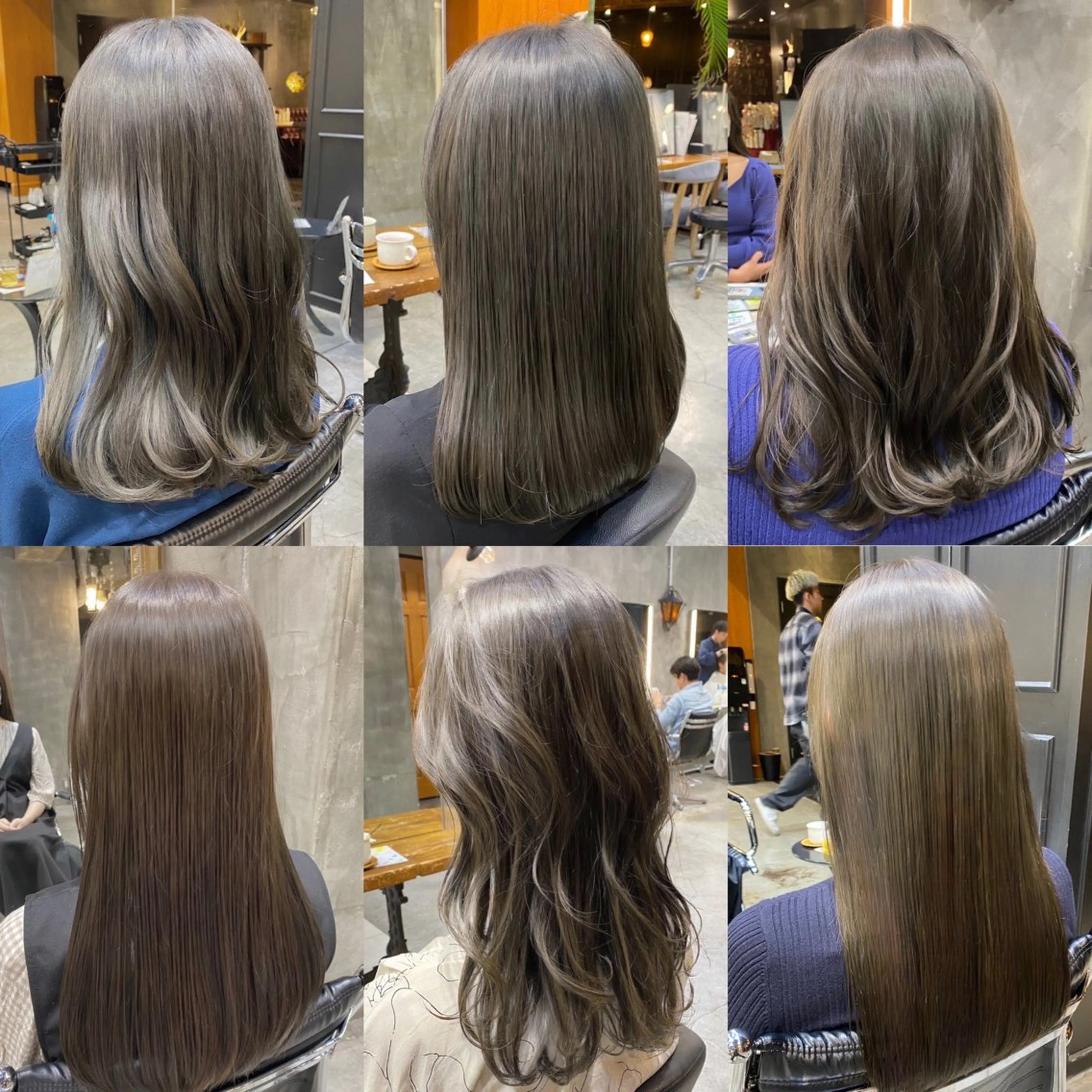 カラー ブリーチ ダブルカラー ブリーチなしカラー カット ヘアカラー 透明感カラー🌿 グレージュ🐺陽介のヘアスタイル