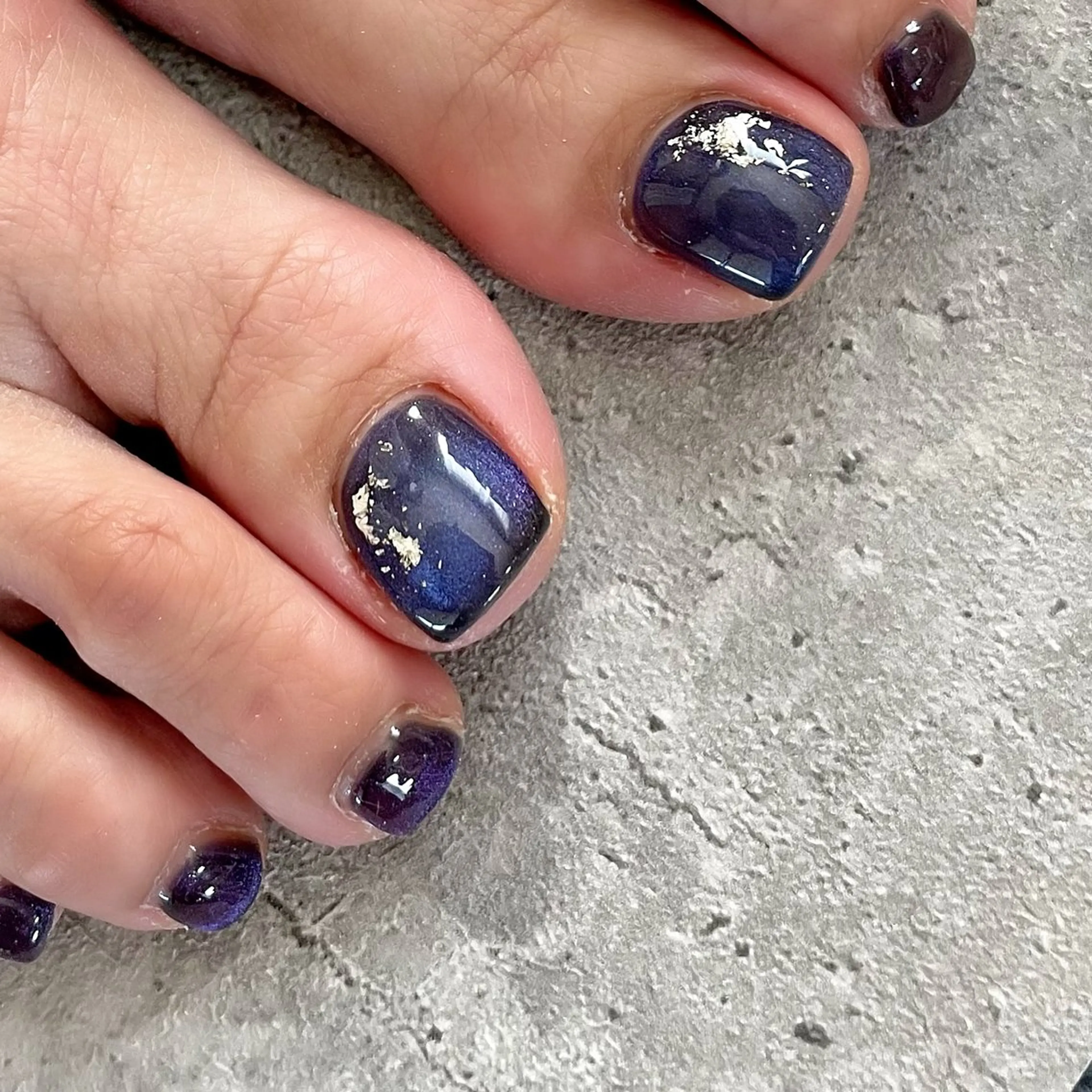 ネイル フットネイル ジェルネイル シンプルネイル 東 千夏のネイルデザイン