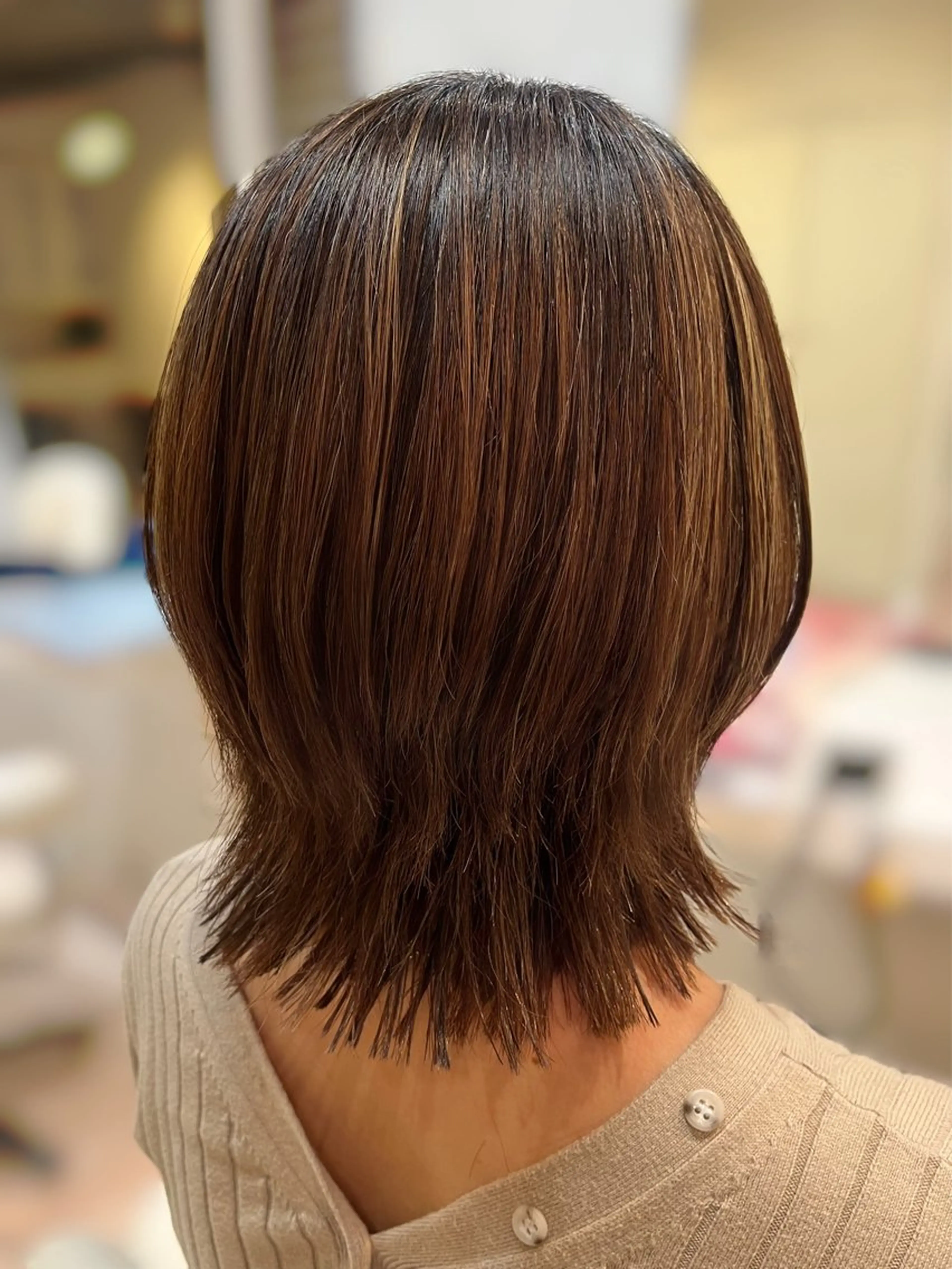 ミディアム ️ちば🩵JILLE 恵比寿 透明感カラーのヘアスタイル