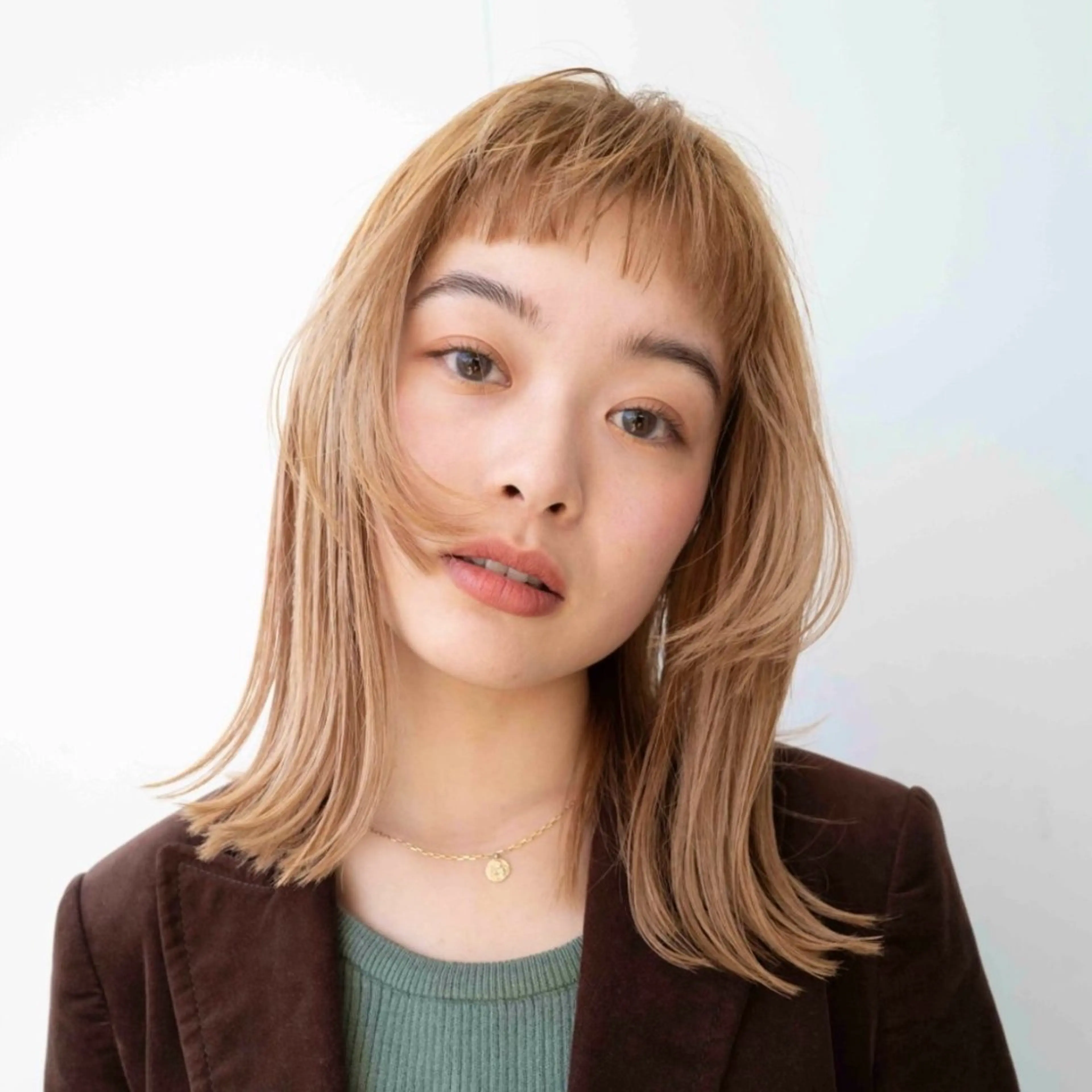 ミディアム レイヤー/艶カラー /パーマ💚千琴のヘアスタイル