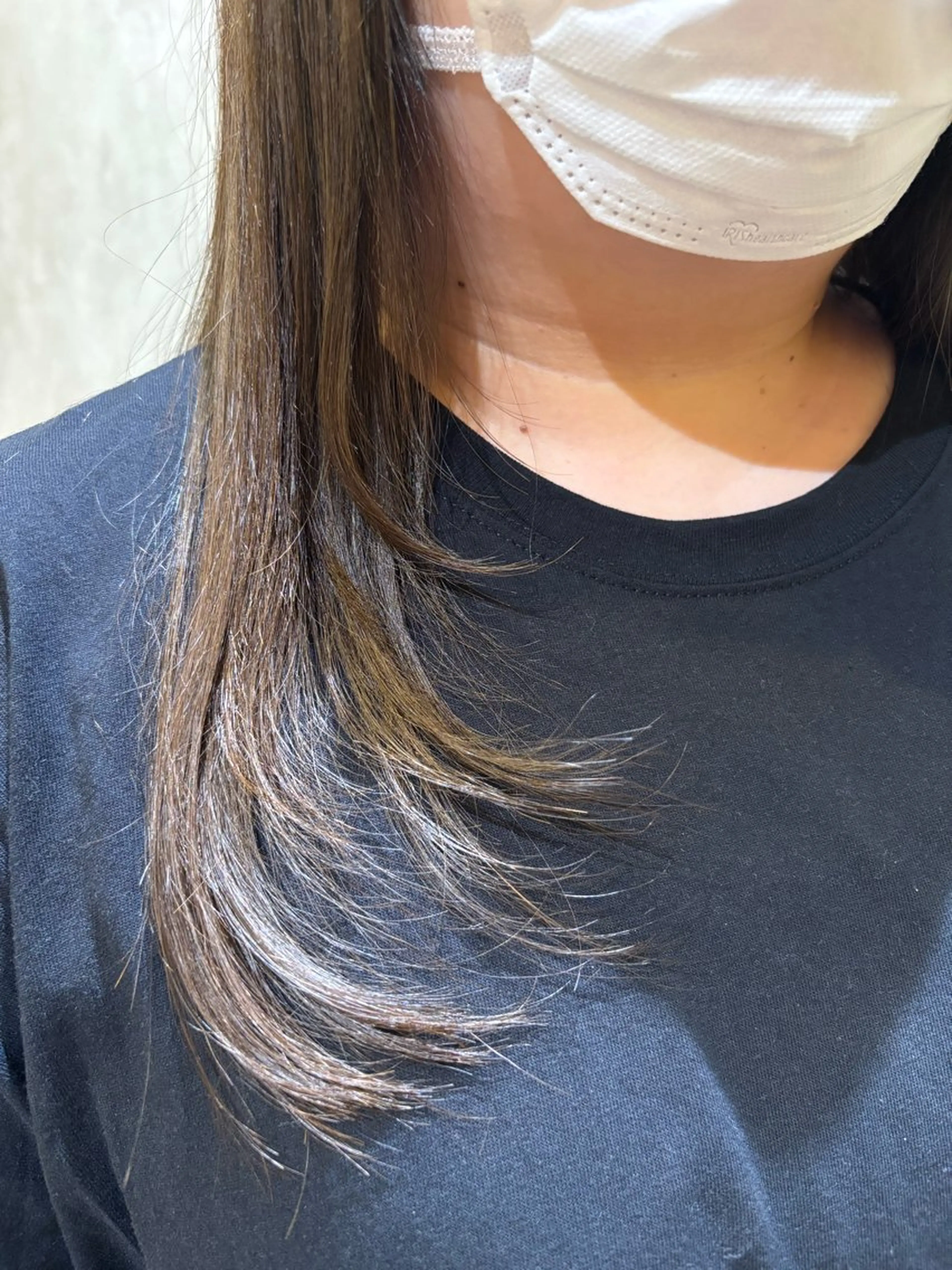 ロング 顔周りカット レイヤーカット カット ヘアカラー トリートメント レイヤー/髪質改善 山口   恋のヘアスタイル