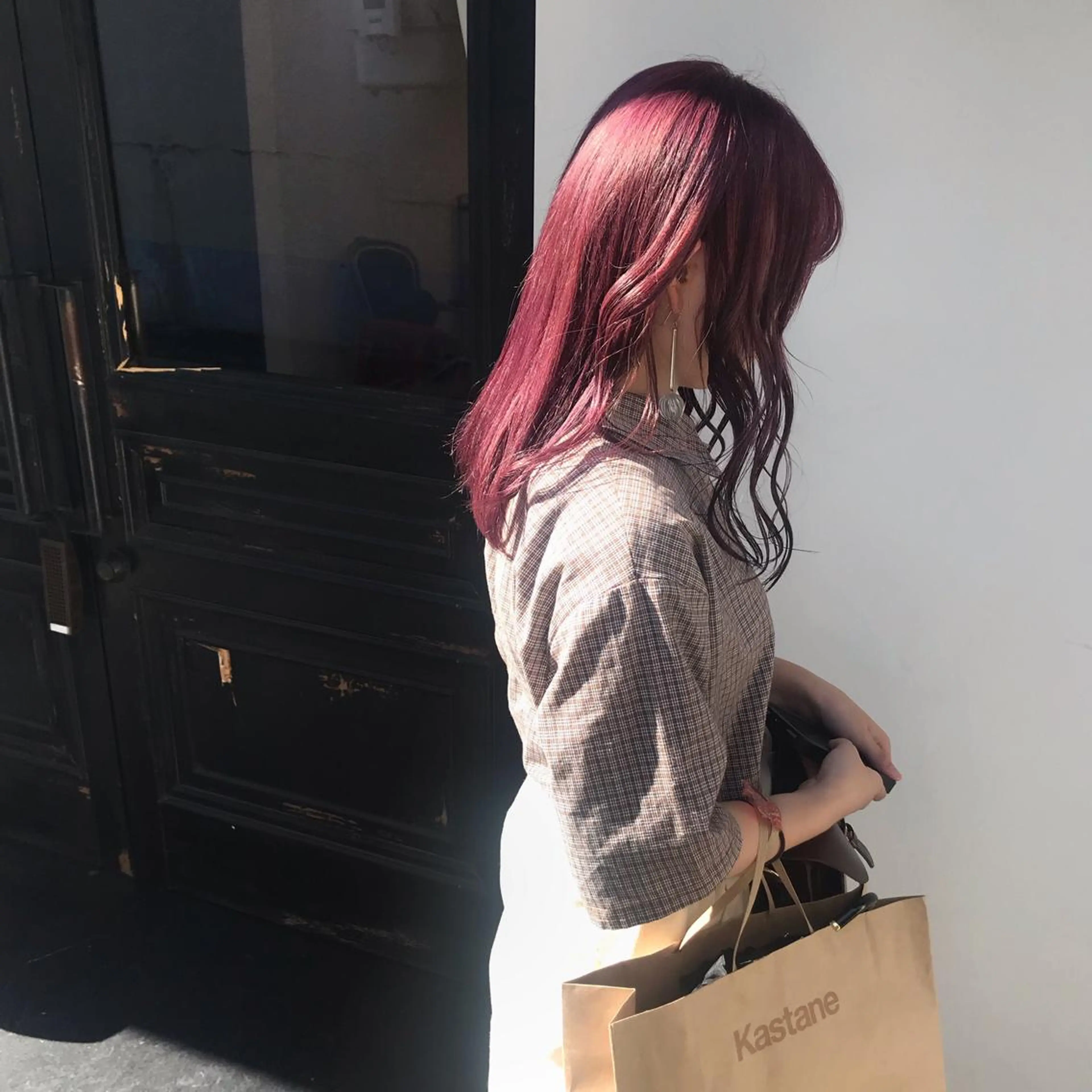 セミロング カラー tonari 梅田、中崎町のヘアスタイル