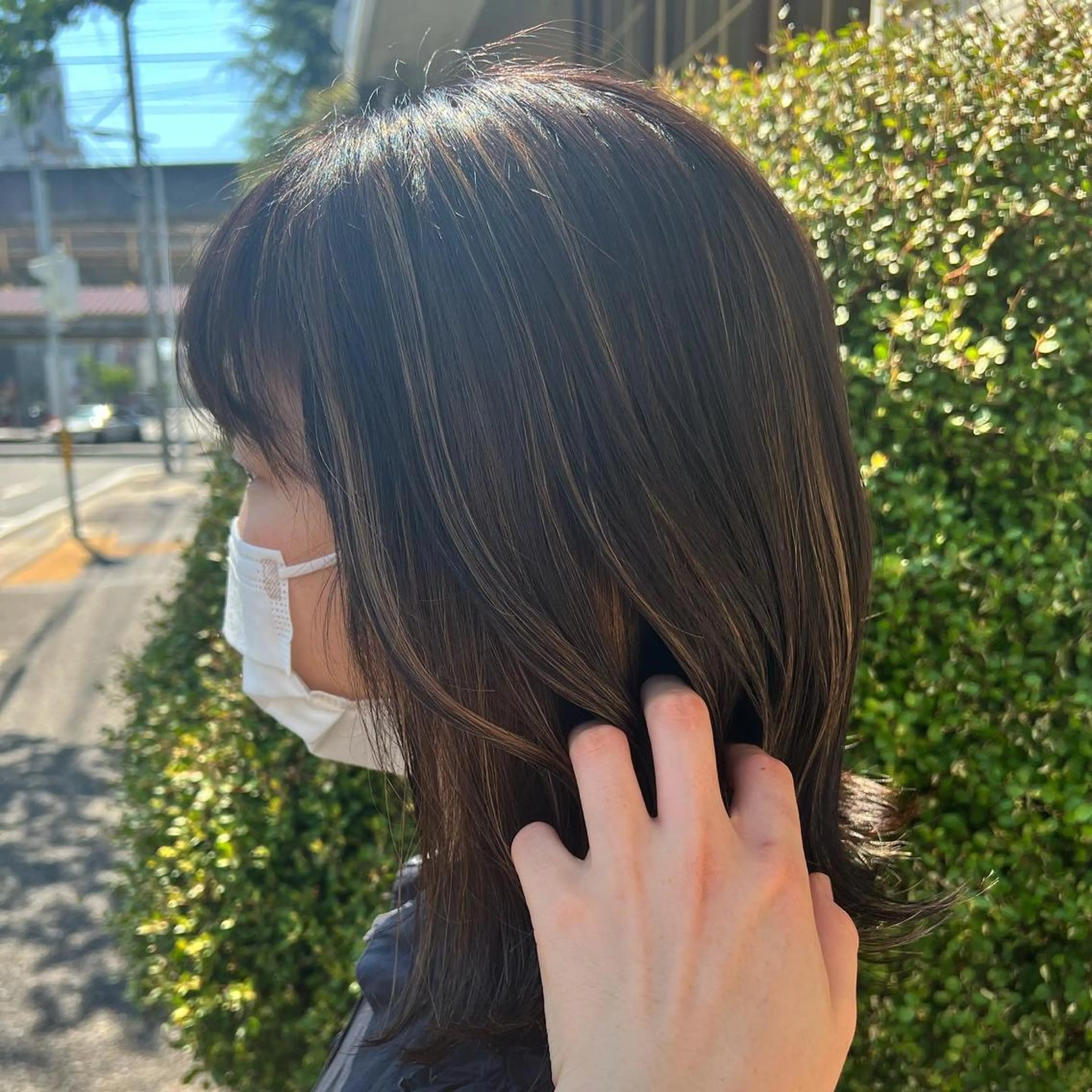 ミディアム ハイライト akari/髪質改善 /ブリーチ/名古屋のヘアスタイル