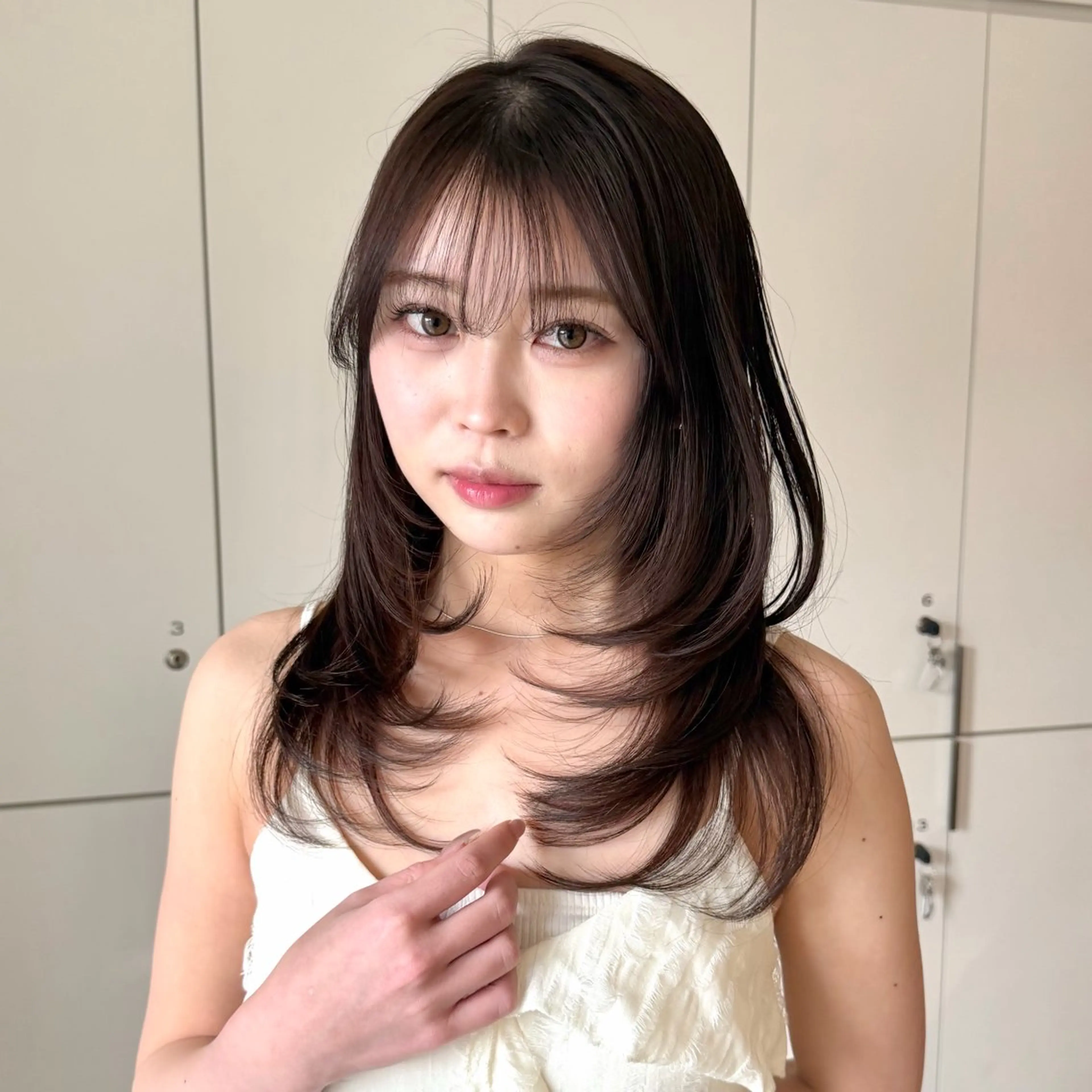 【当日予約限定‼️】低ダメージ艶カラー+メンテナンスカット+集中補修トリートメント🧸超音波アイロン付き🤍の写真