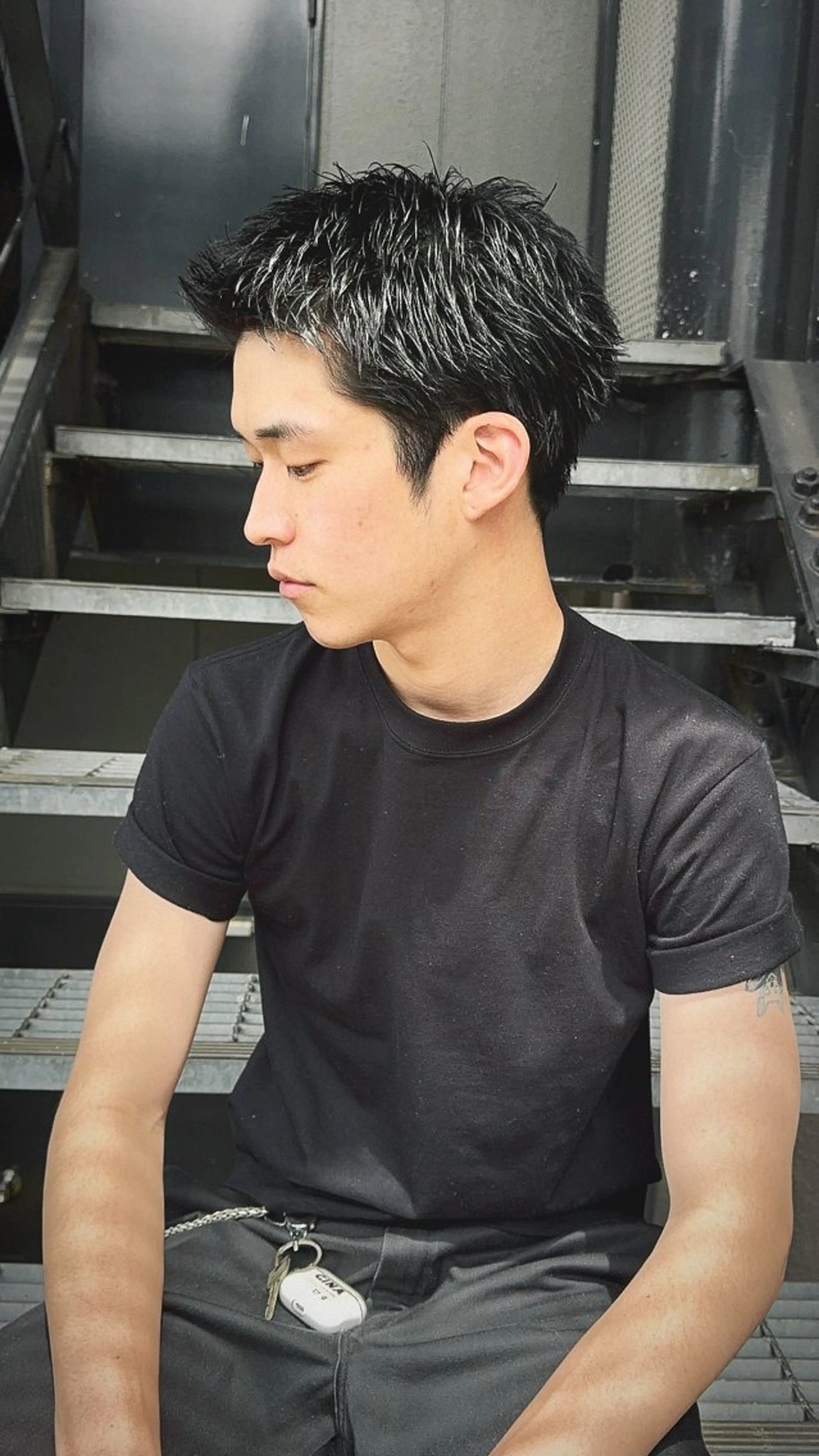 メンズ スパイキーショート 🏁片倉 玲旺🏁のヘアスタイル