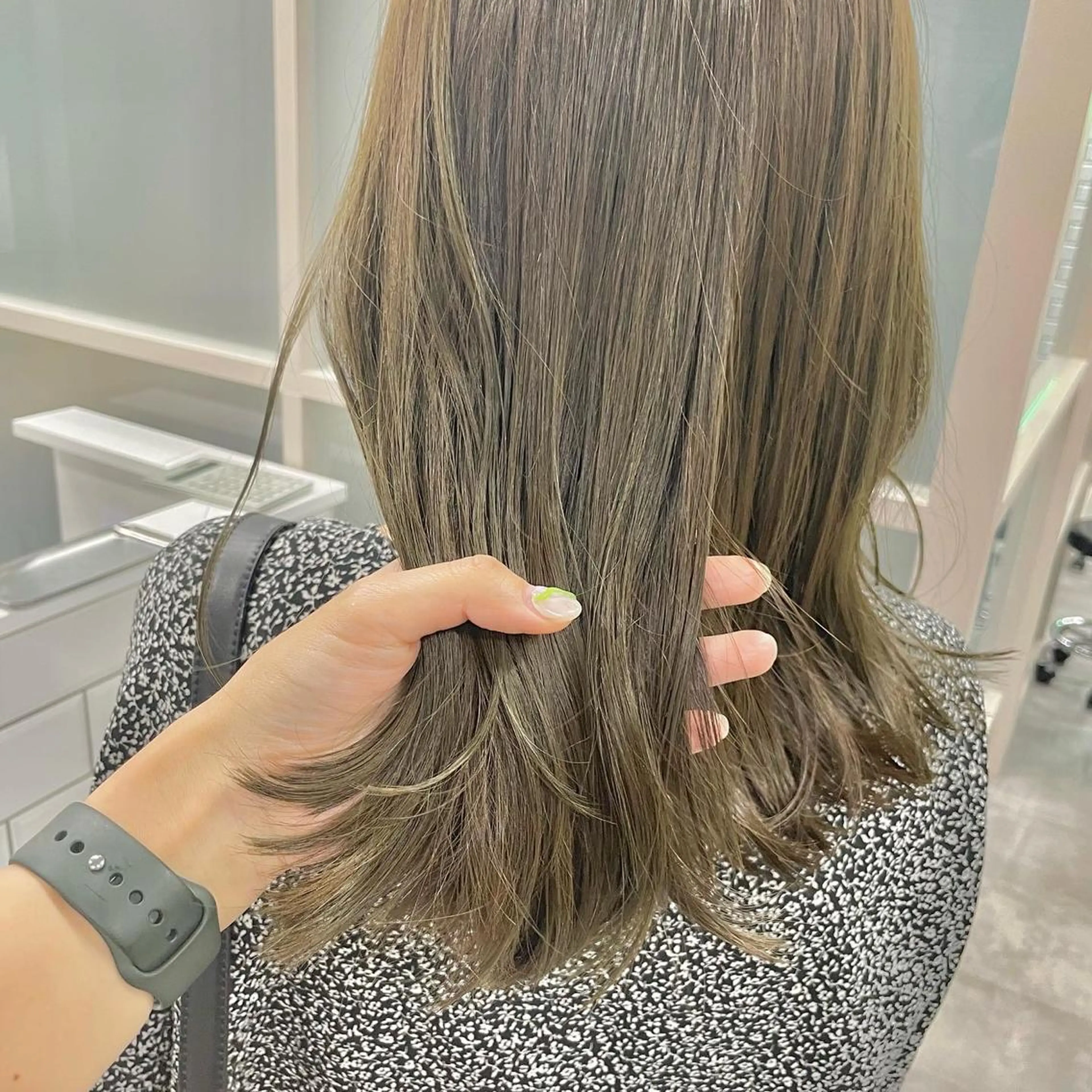 ミディアム カラー ベージュカラー カット ヘアカラー トリートメント タケダケイ /ショート/ボブのヘアスタイル